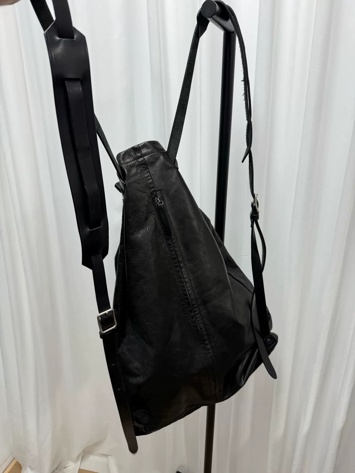 Yohji Yamamoto yohji yamamoto leather backpack for men Size ONE SIZE - 5 Thumbnail