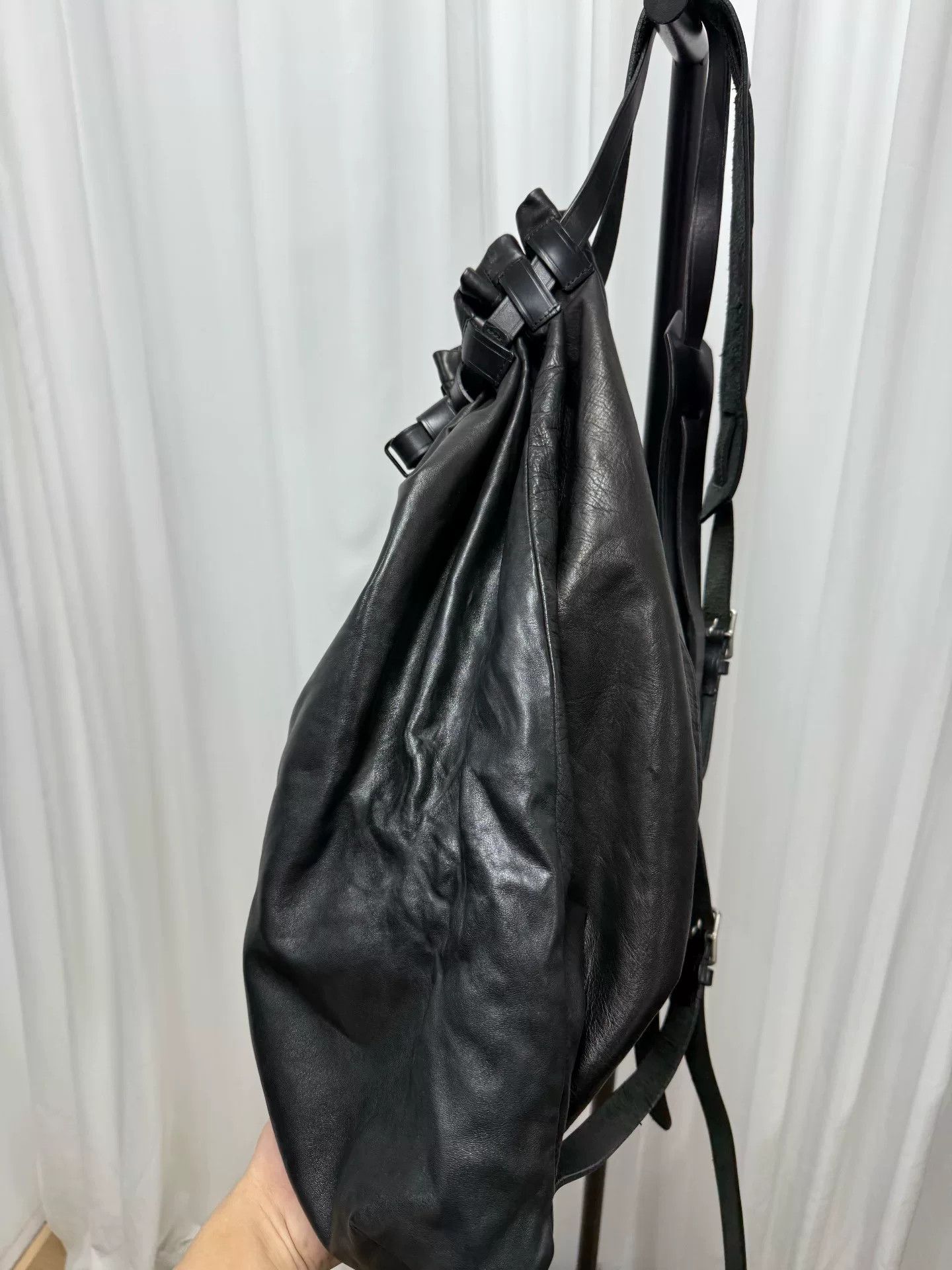 Yohji Yamamoto yohji yamamoto leather backpack for men Size ONE SIZE - 3 Thumbnail