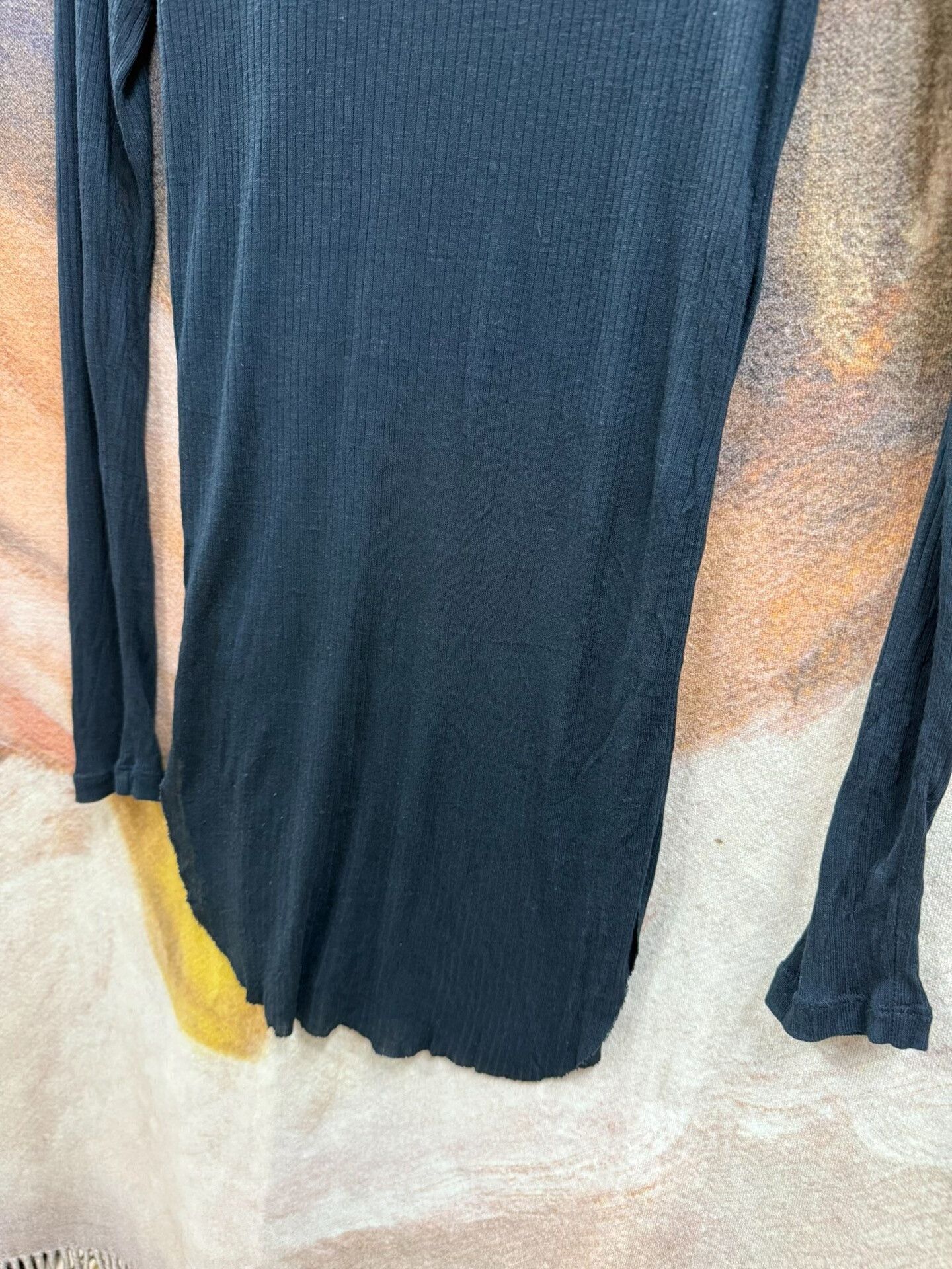 Ann Demeulemeester long sleeve fitted black top Size US S / EU 44-46 / 1 - 6 Thumbnail
