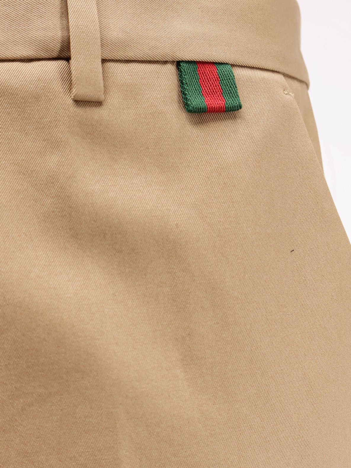 Gucci Cotton trousers with Web detail IT 50 - USA Tariffs Included Size US 34 / EU 50 - 3 Thumbnail