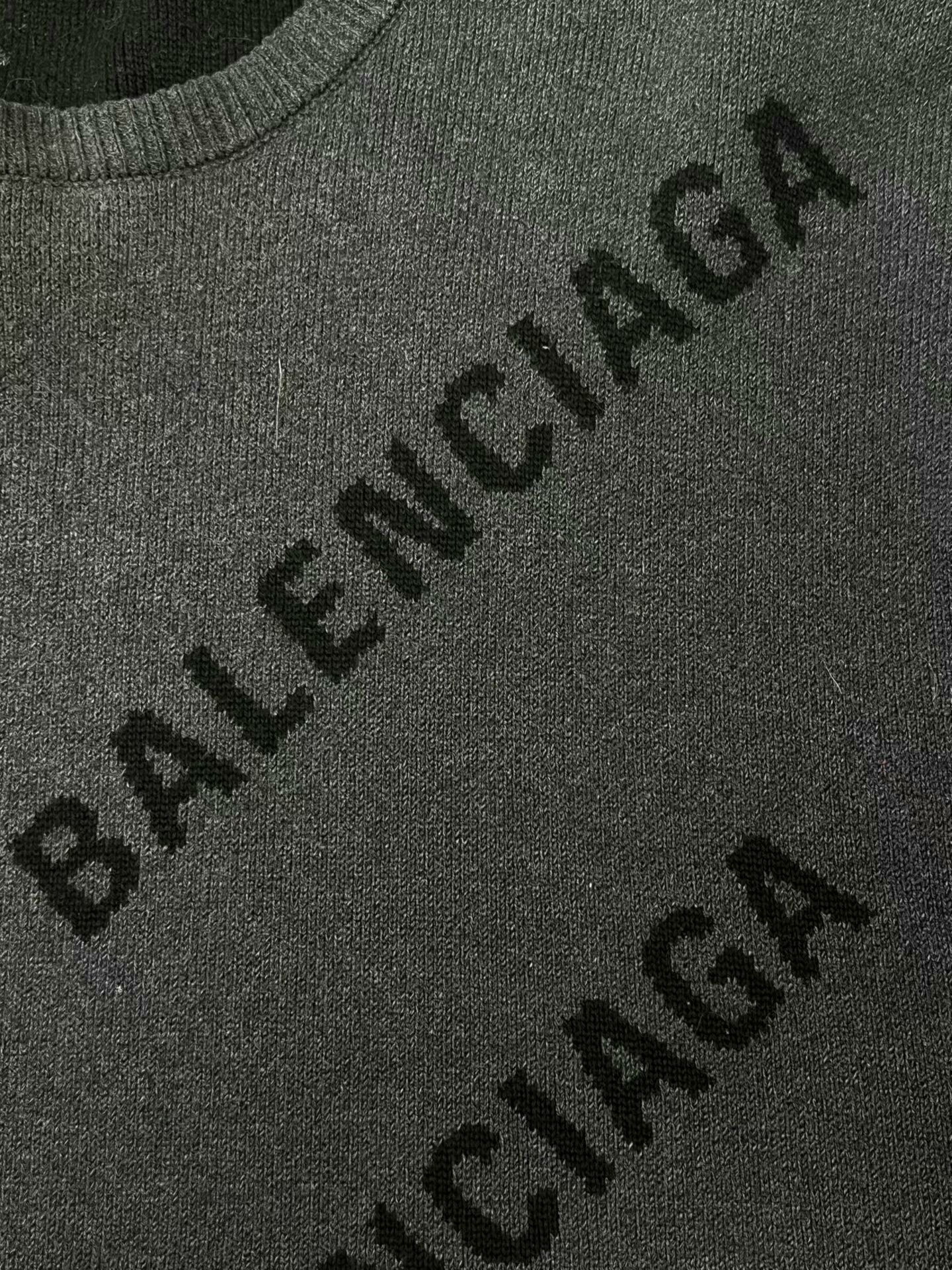 Balenciaga balenciaga logo print long sleeve sweater Size US M / EU 48-50 / 2 - 3 Thumbnail
