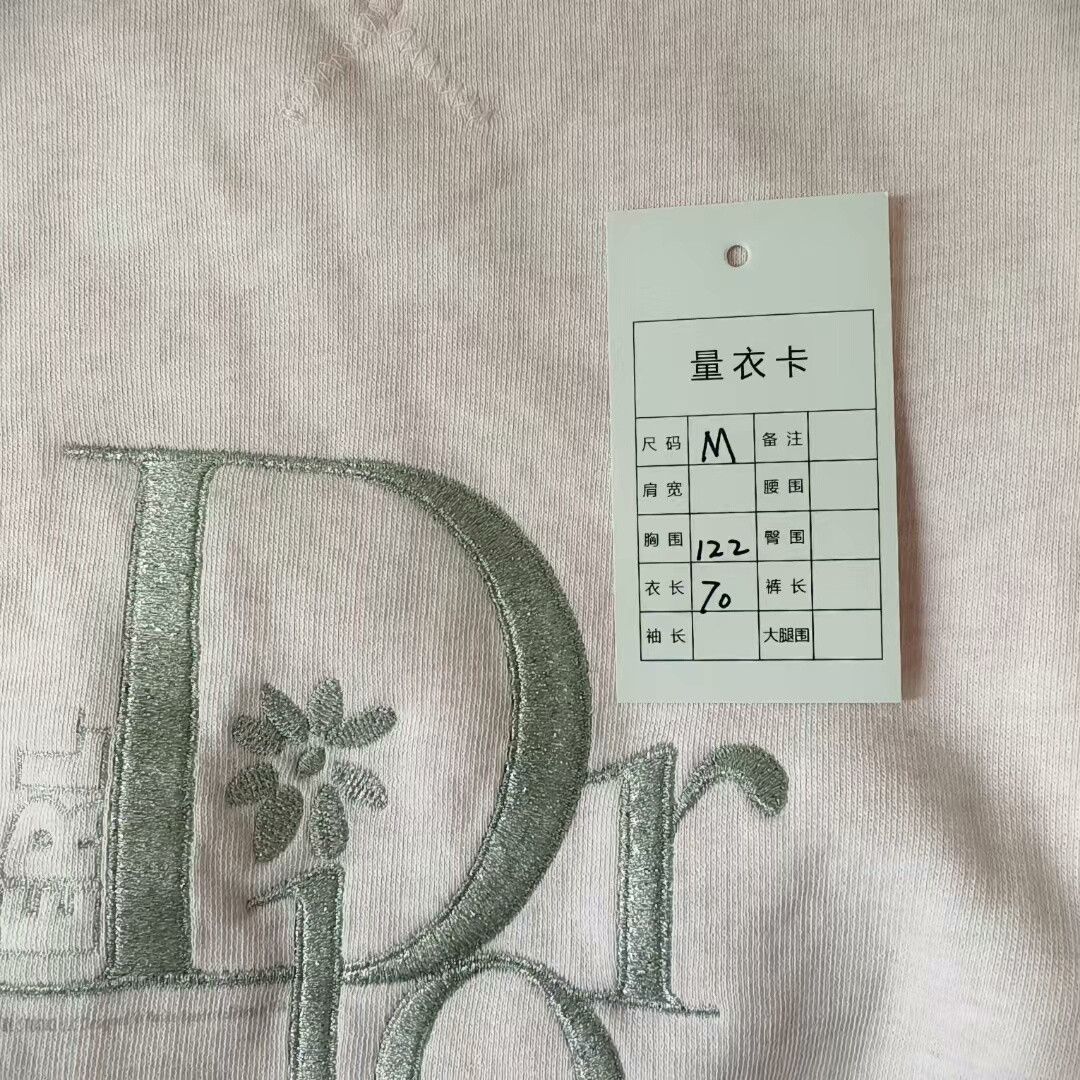 Dior Dior Logo Pink Embroidered Sweatshirt for Men Size US M / EU 48-50 / 2 - 4 Thumbnail