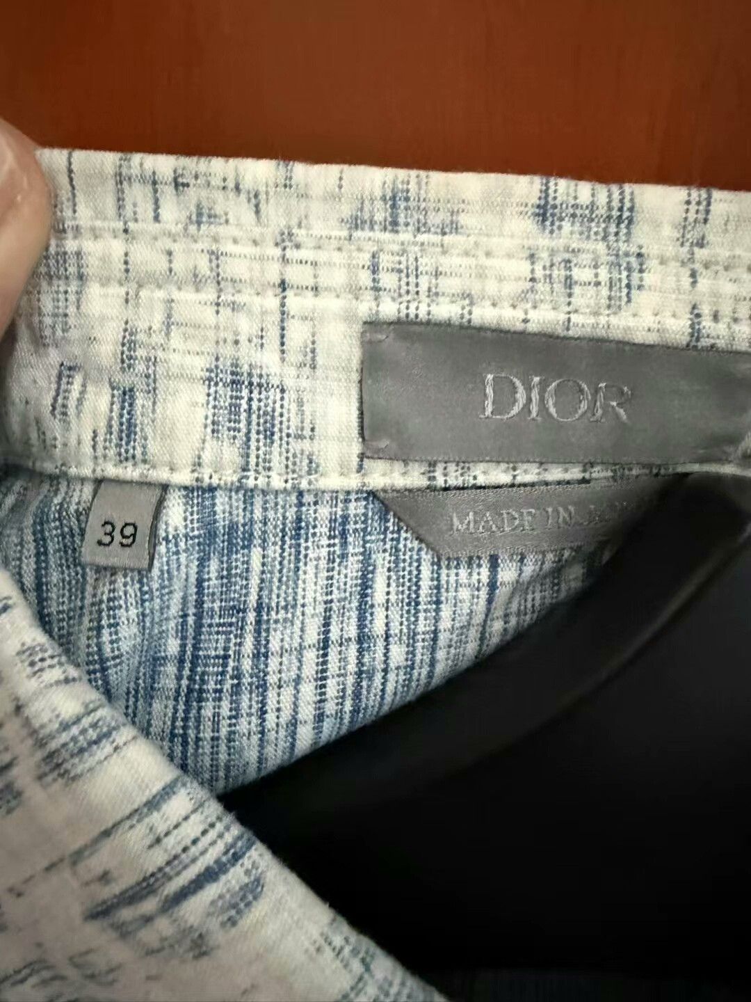 Dior dior blue and white logo shirt Size US L / EU 52-54 / 3 - 2 Thumbnail