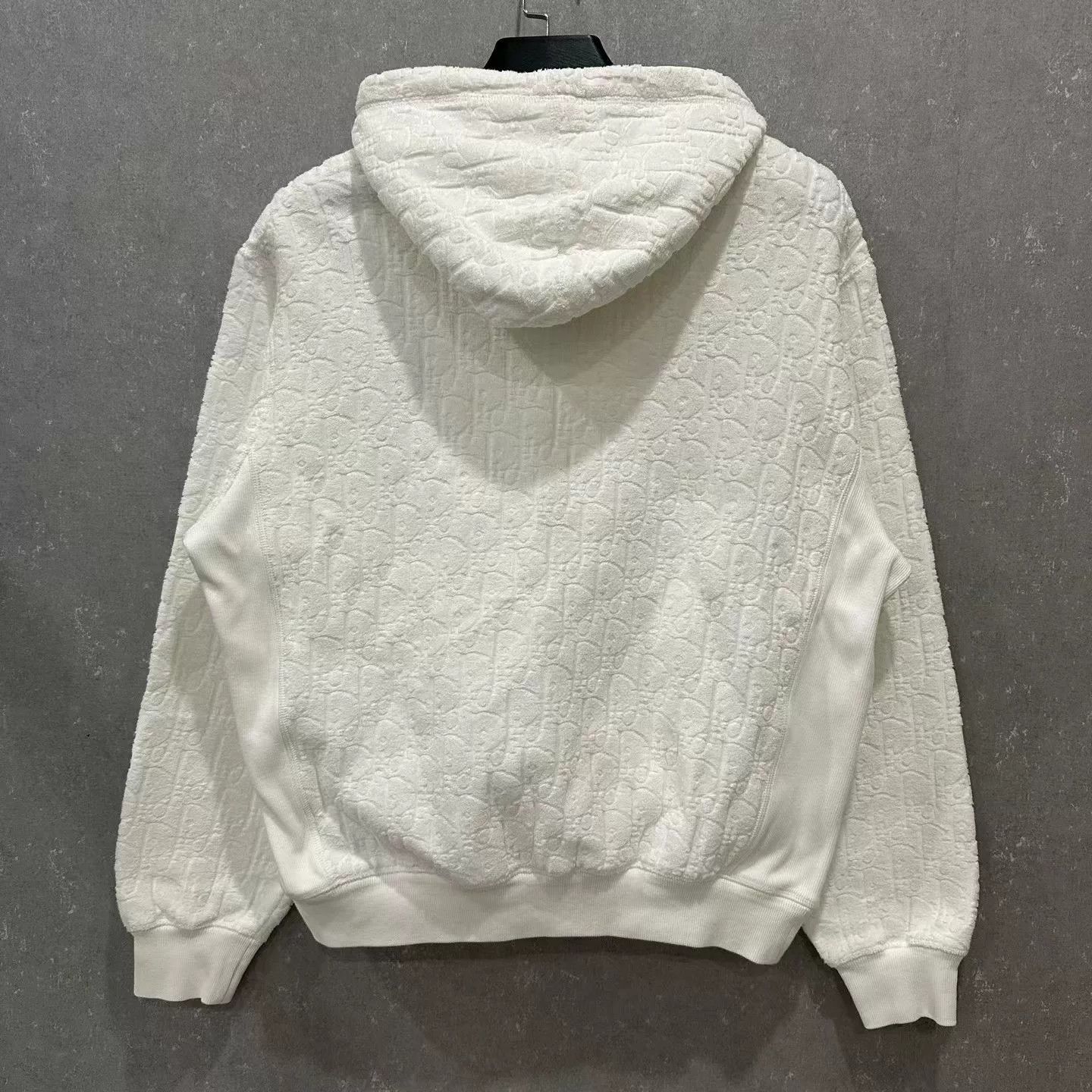 Dior dior hooded towel sweatshirt in white Size XL / US 12-14 / IT 48-50 - 2 Thumbnail