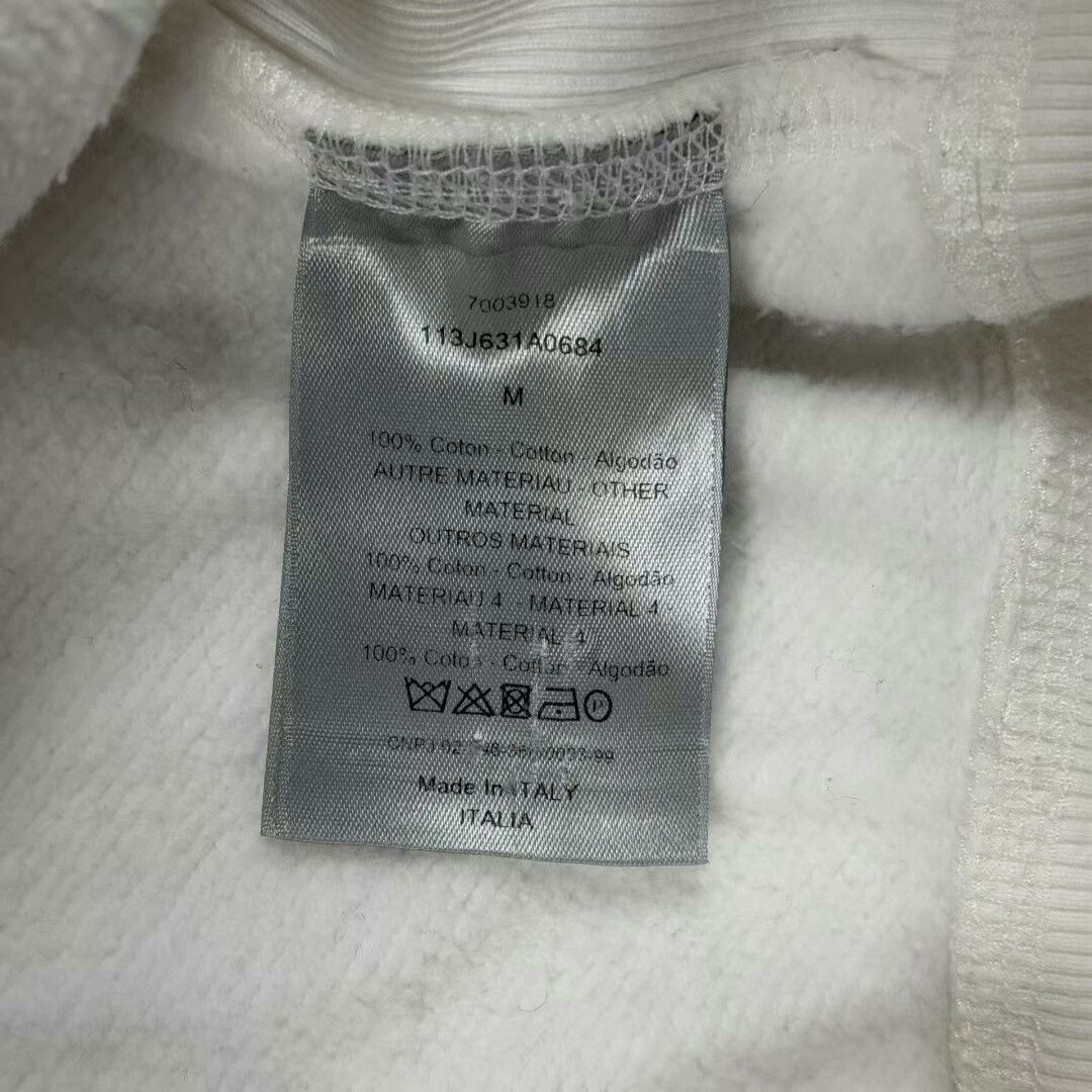 Dior white hooded sweatshirt with towel print Size US M / EU 48-50 / 2 - 4 Thumbnail