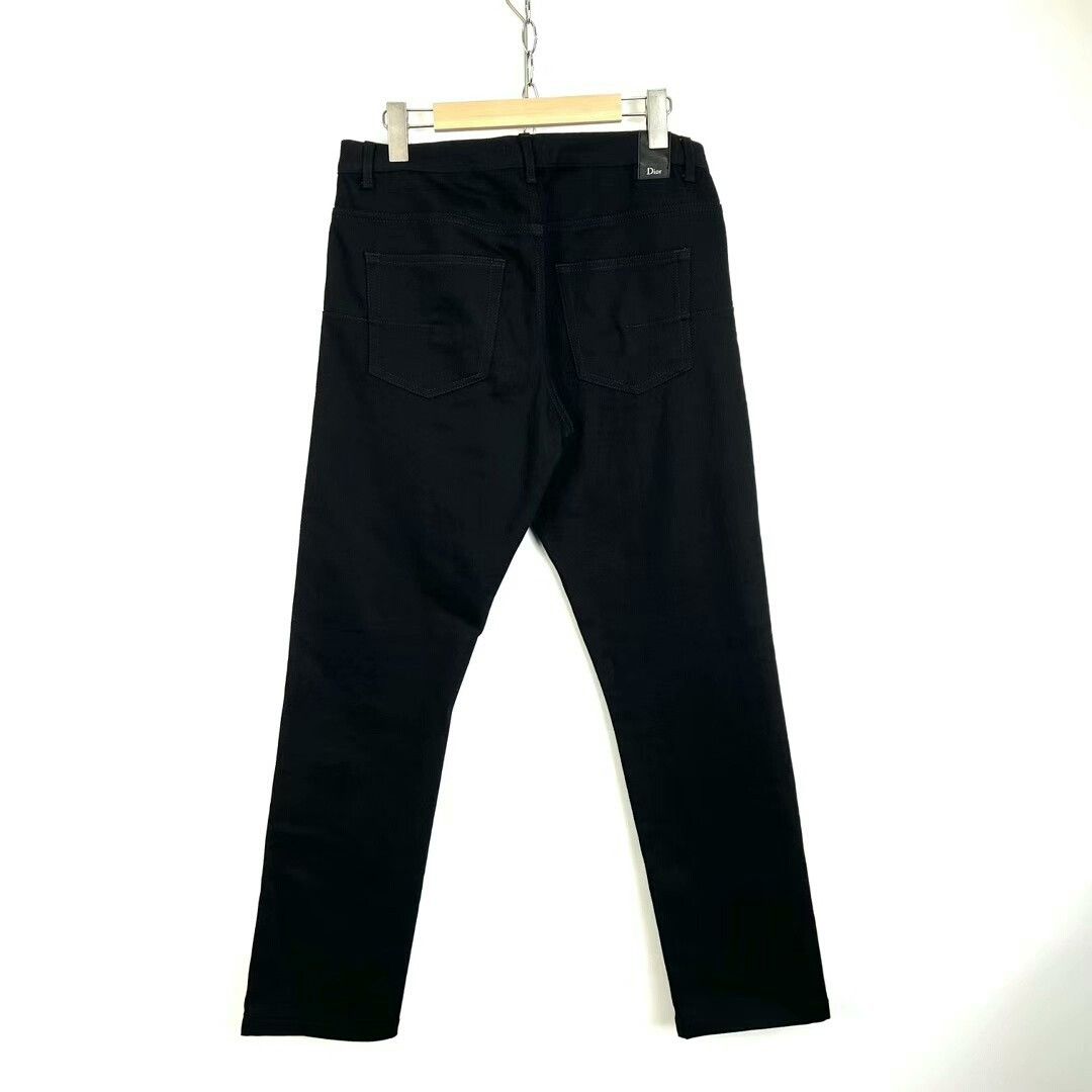Dior classic black logo print jeans by Dior Size US 33 - 2 Thumbnail