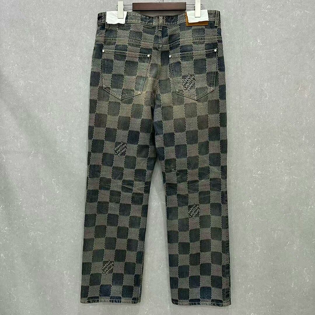 Louis Vuitton louis vuitton checkerboard denim pants size 34 Size US 34 / EU 50 - 2 Thumbnail