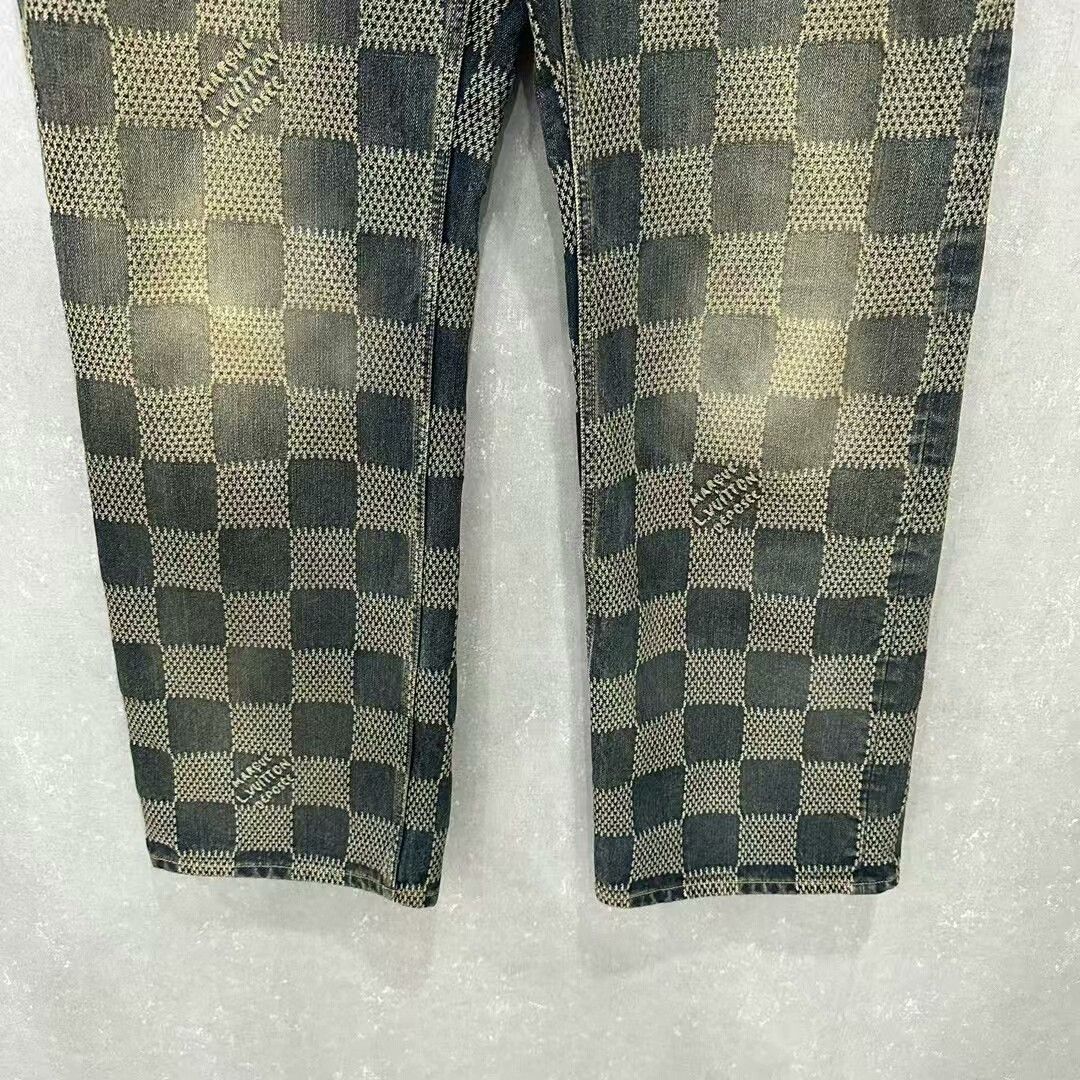 Louis Vuitton louis vuitton checkerboard denim pants size 34 Size US 34 / EU 50 - 3 Thumbnail
