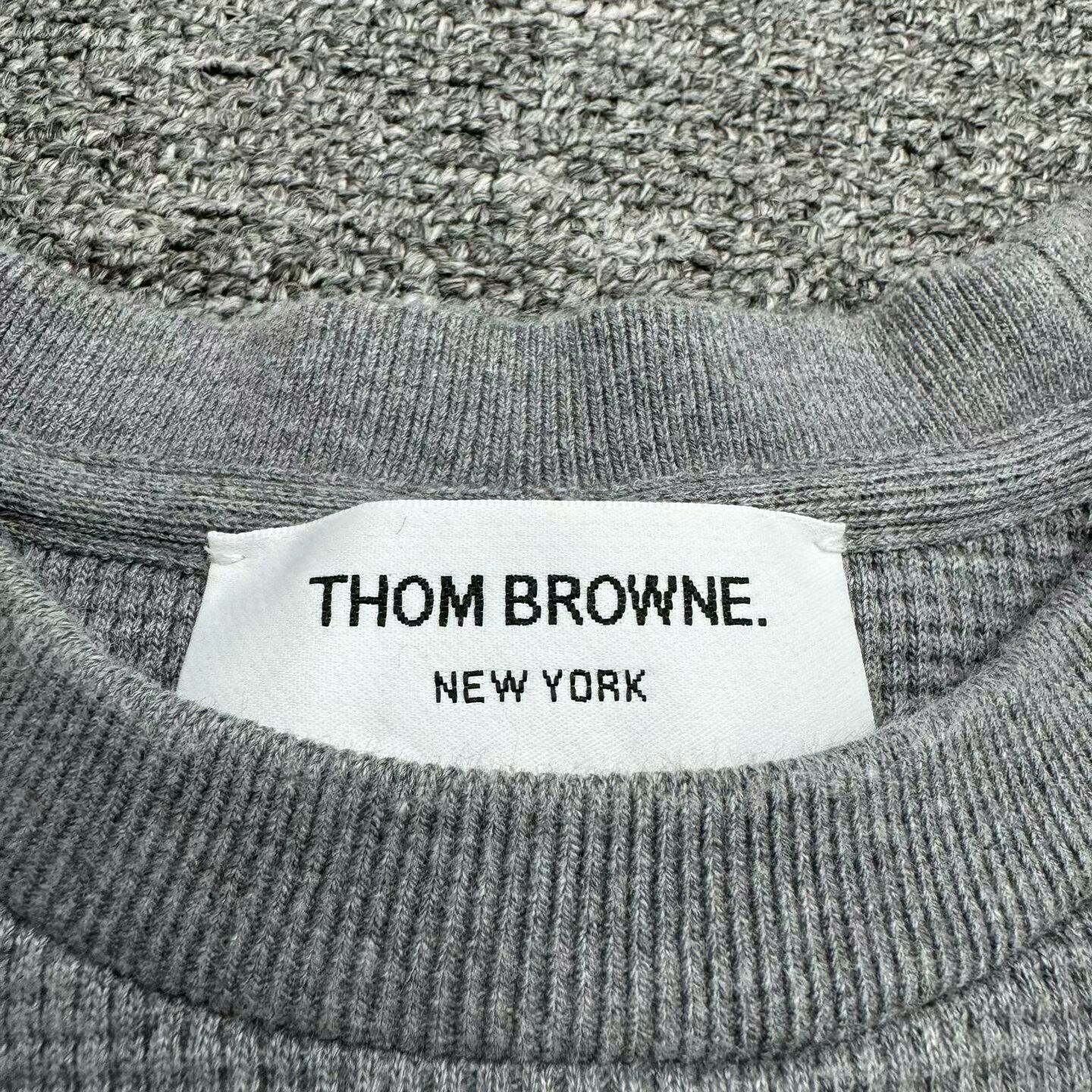 Thom Browne thom browne waffle knit sweatshirt Size US M / EU 48-50 / 2 - 2 Thumbnail