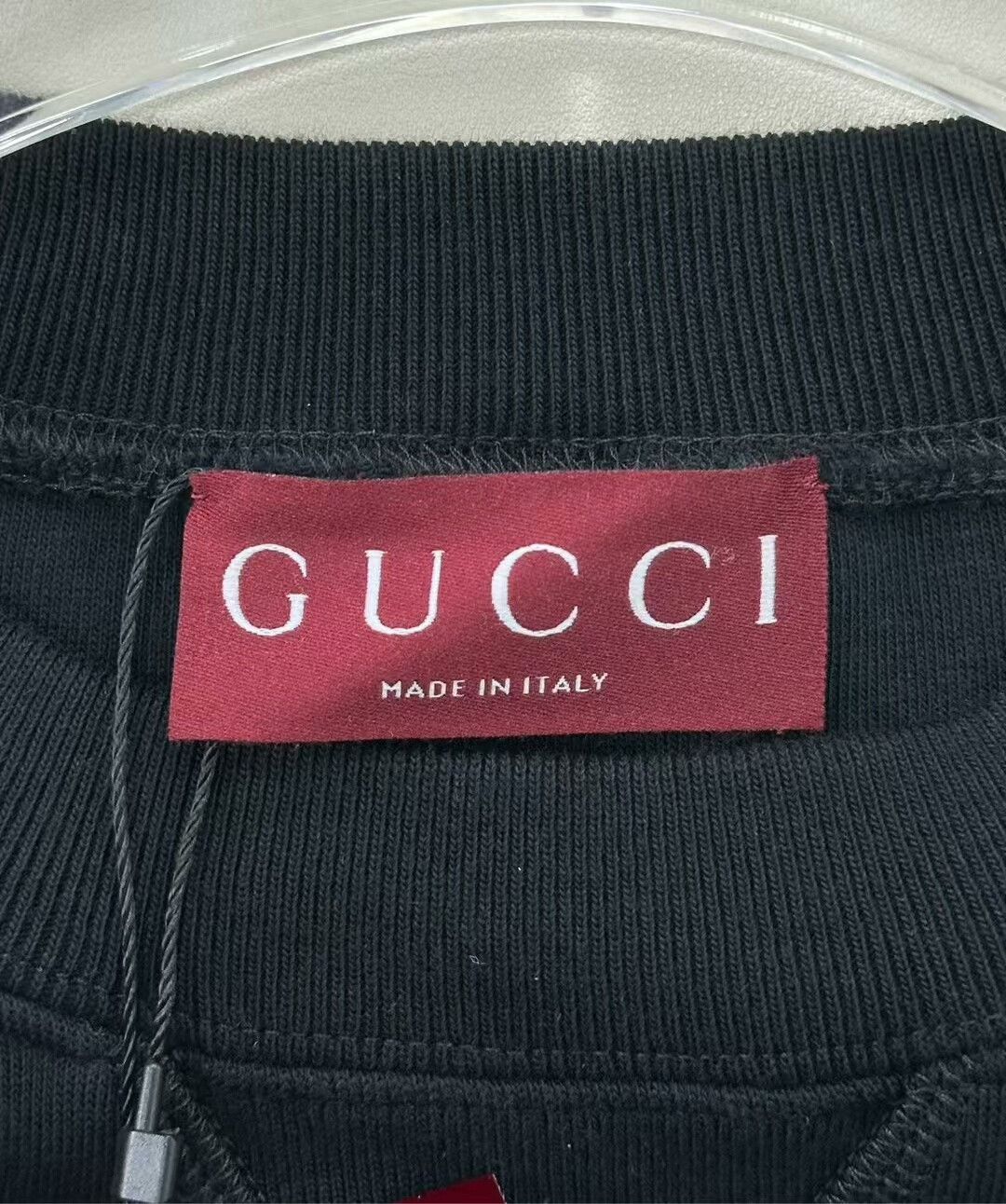 Gucci gucci black embroidered logo long sleeve sweatshirt Size US M / EU 48-50 / 2 - 3 Thumbnail