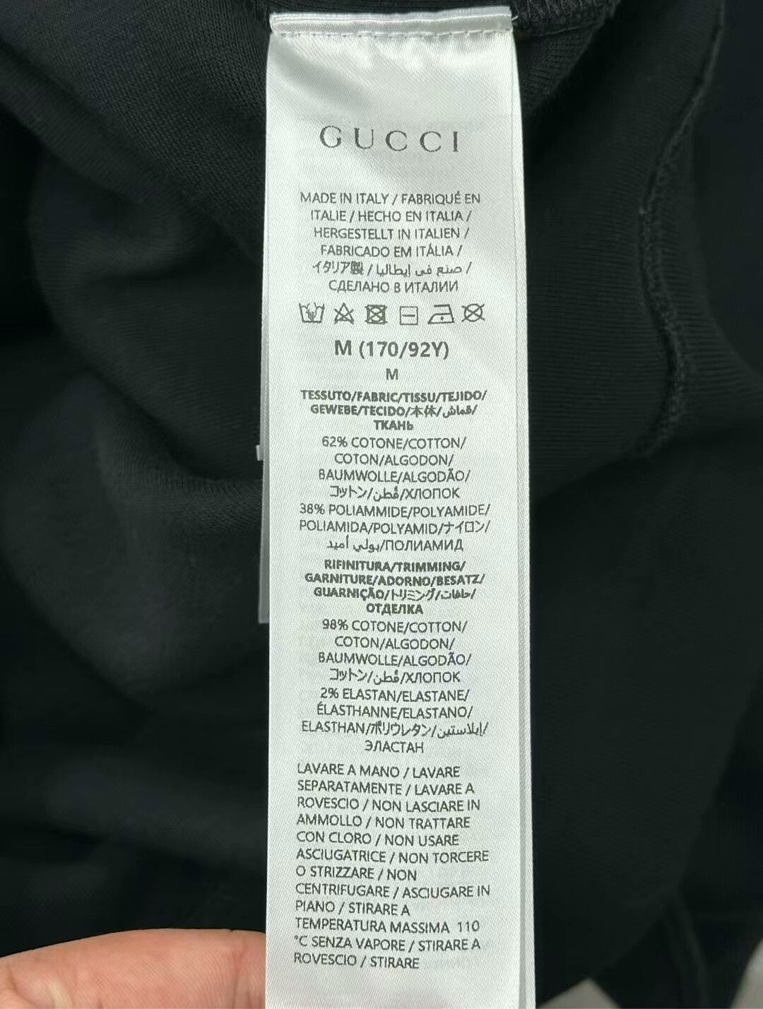 Gucci gucci black embroidered logo long sleeve sweatshirt Size US M / EU 48-50 / 2 - 4 Thumbnail