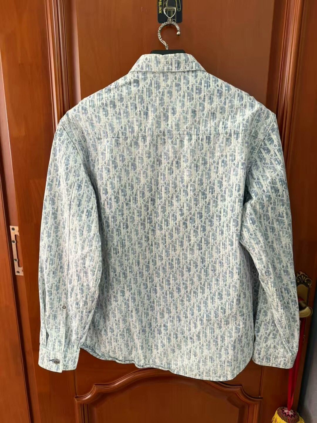 Dior dior blue and white printed denim shirt Size US M / EU 48-50 / 2 - 3 Thumbnail