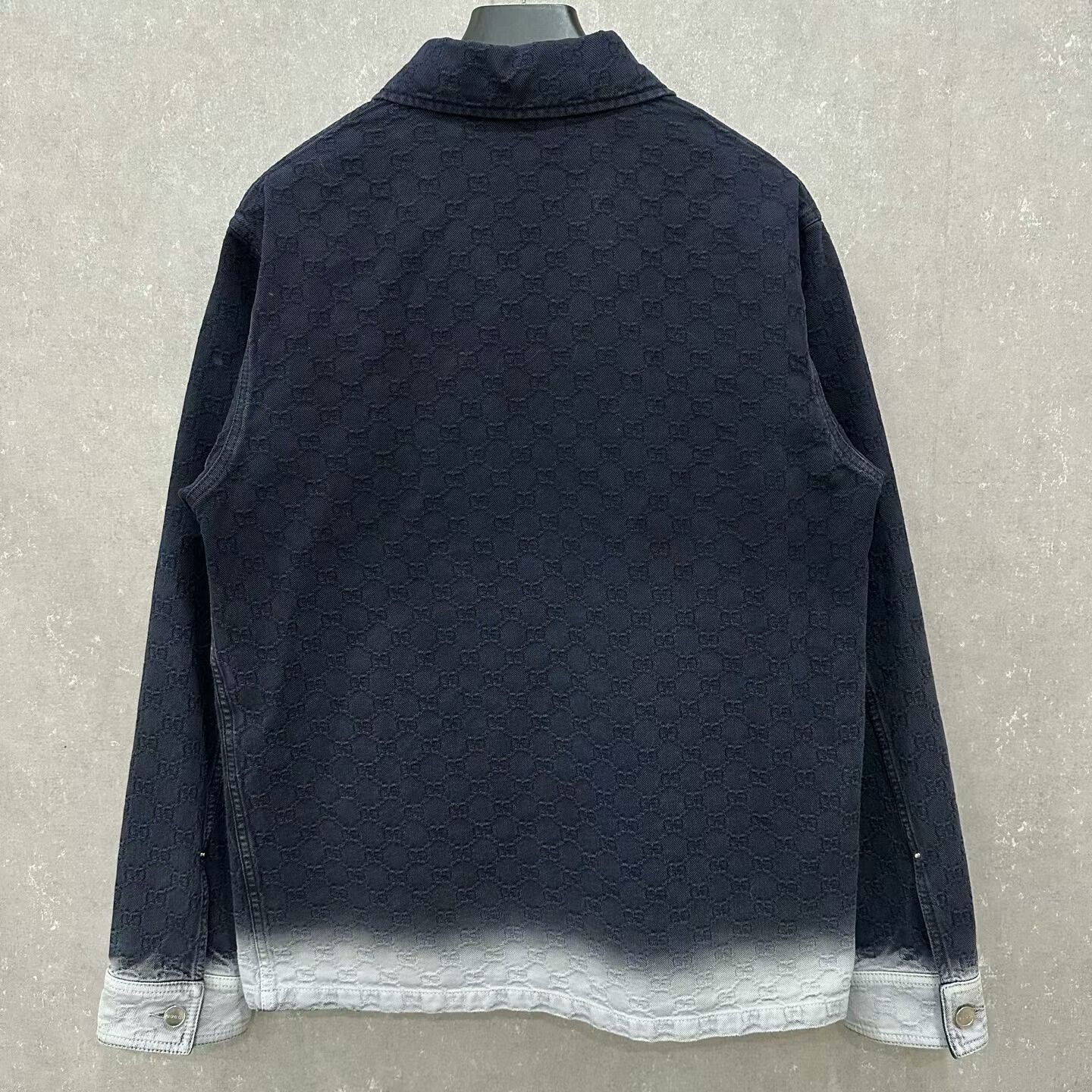 Gucci gucci double g denim jacket with gradient print Size US L / EU 52-54 / 3 - 3 Thumbnail