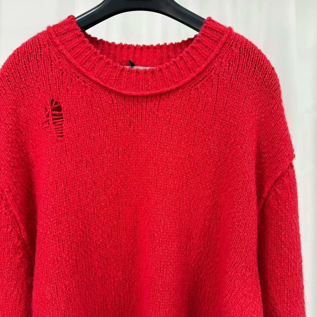 Dior red embroidered dinosaur sweater by Dior Size US L / EU 52-54 / 3 - 3 Thumbnail