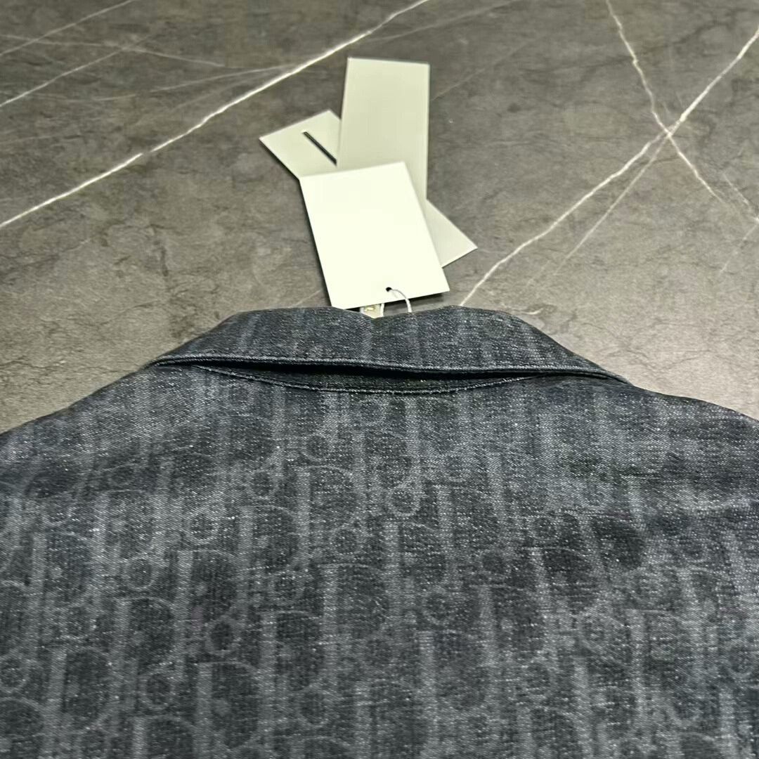 Dior black logo denim shirt by dior Size US L / EU 52-54 / 3 - 4 Thumbnail