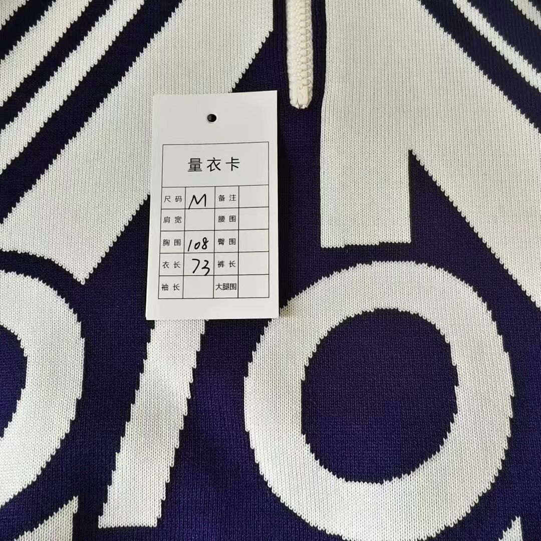 Dior dior logo knit high neck zip-up sweater Size US M / EU 48-50 / 2 - 5 Thumbnail