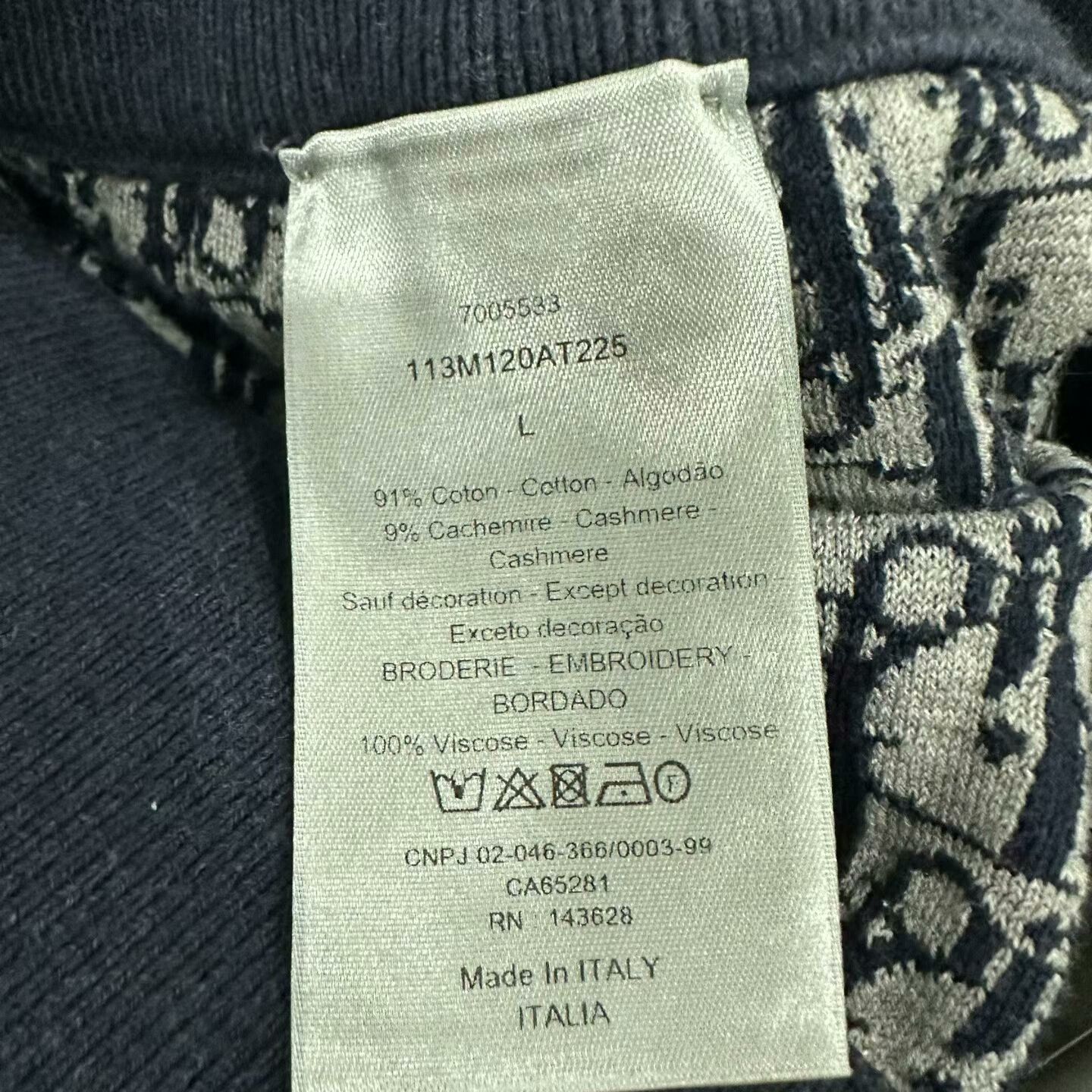 Dior Dior Cashmere Lined Printed Pants Size 30" / US 8 / IT 44 - 5 Thumbnail