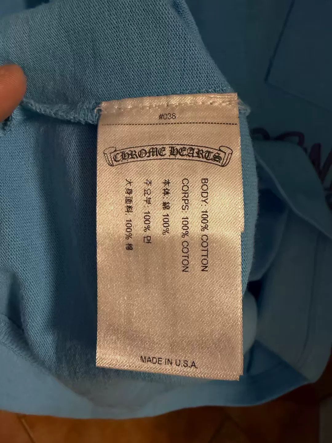 Chrome Hearts blue long sleeve Chrome Hearts sweatshirt Size US M / EU 48-50 / 2 - 4 Thumbnail