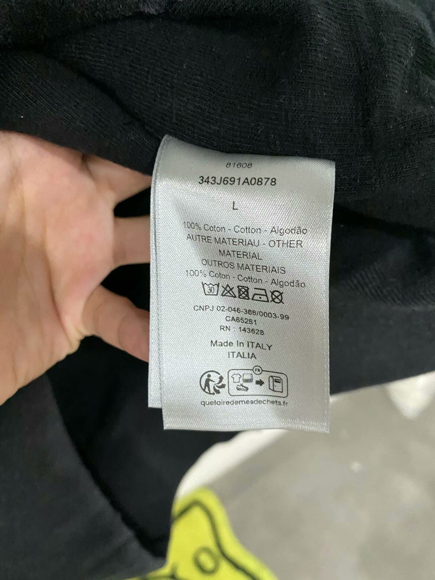 Dior Dior Distressed Logo Hoodie in Size Large Size US L / EU 52-54 / 3 - 6 Thumbnail