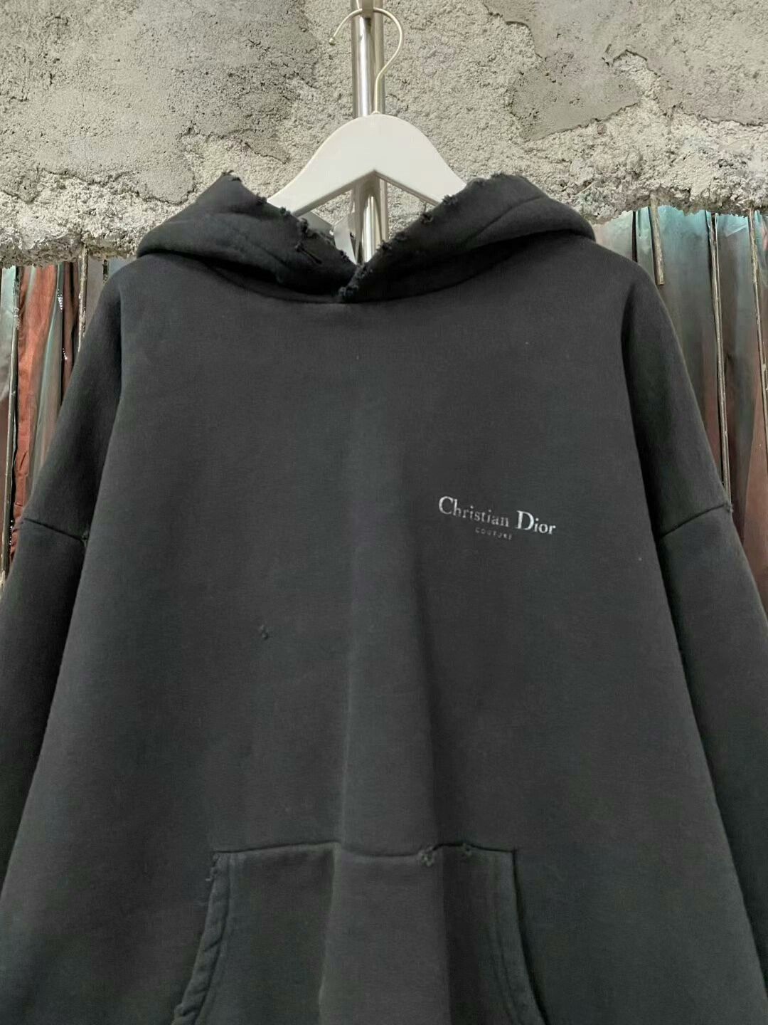 Dior Dior Distressed Logo Hoodie in Size Large Size US L / EU 52-54 / 3 - 3 Thumbnail