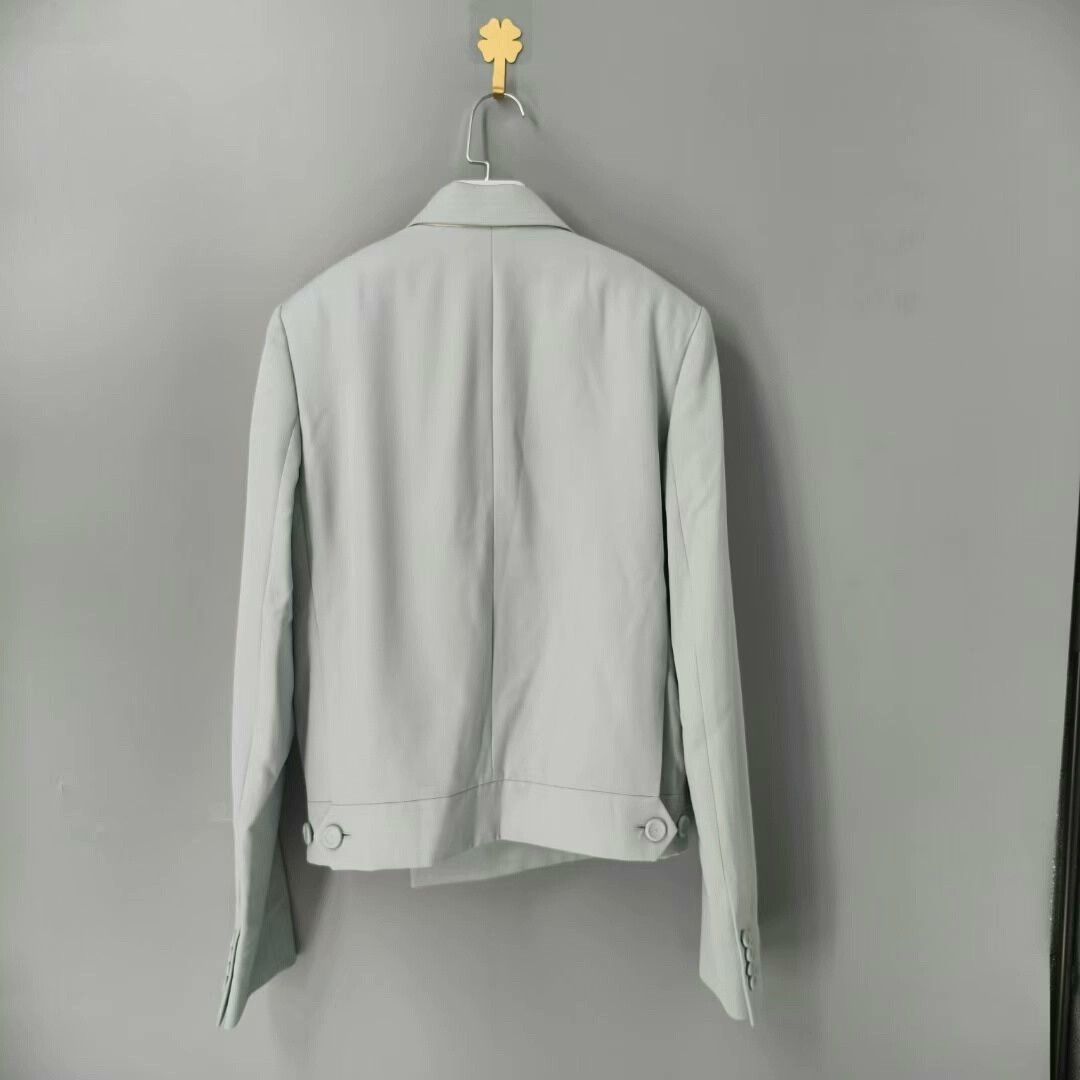 Dior Dior Qblique Mint Wool Suit Jacket for Men Size US M / EU 48-50 / 2 - 2 Thumbnail