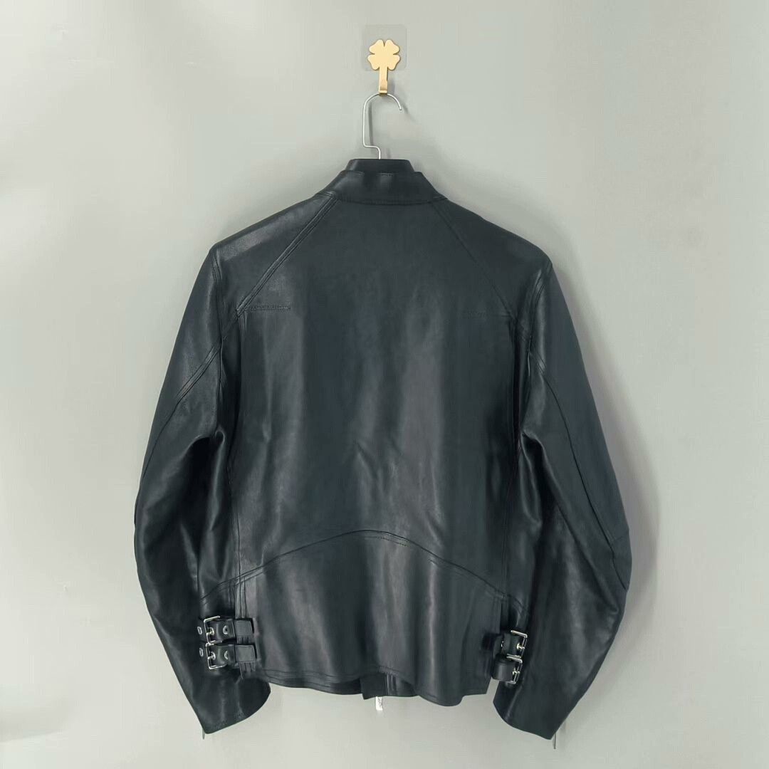Dior dior homme leather biker jacket size 50 Size US L / EU 52-54 / 3 - 2 Thumbnail