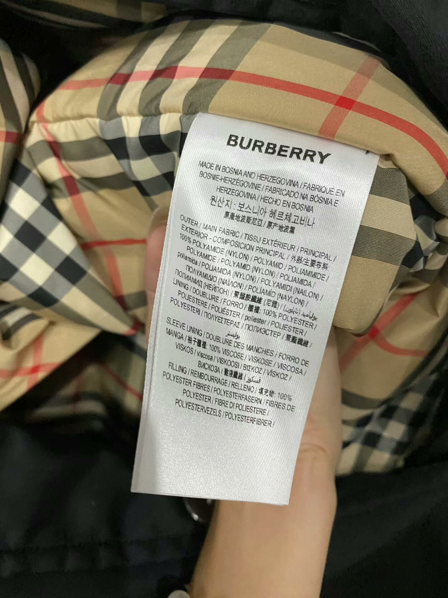 Burberry black nylon trench coat by Burberry Size US M / EU 48-50 / 2 - 5 Thumbnail