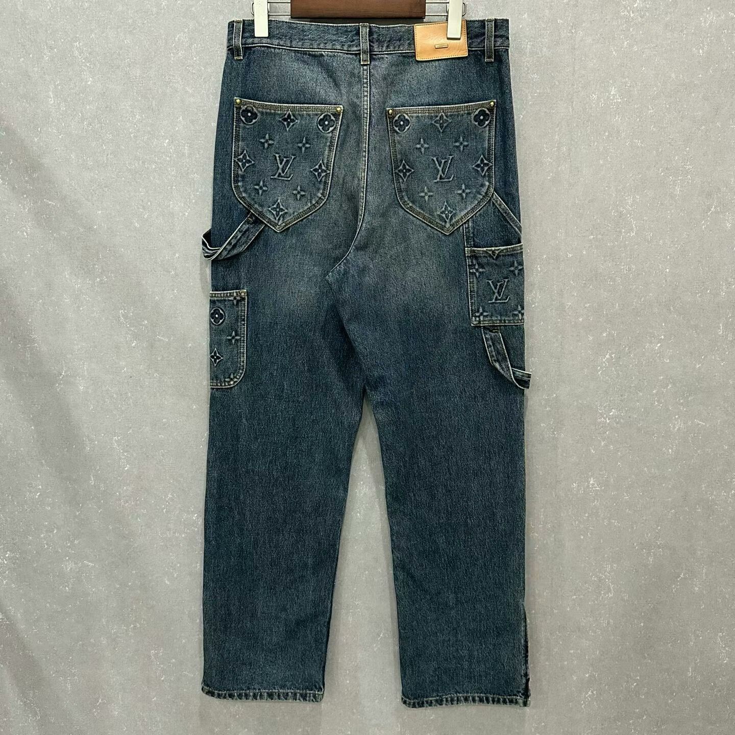 Louis Vuitton louis vuitton denim pants with monogram print Size US 31 - 2 Thumbnail
