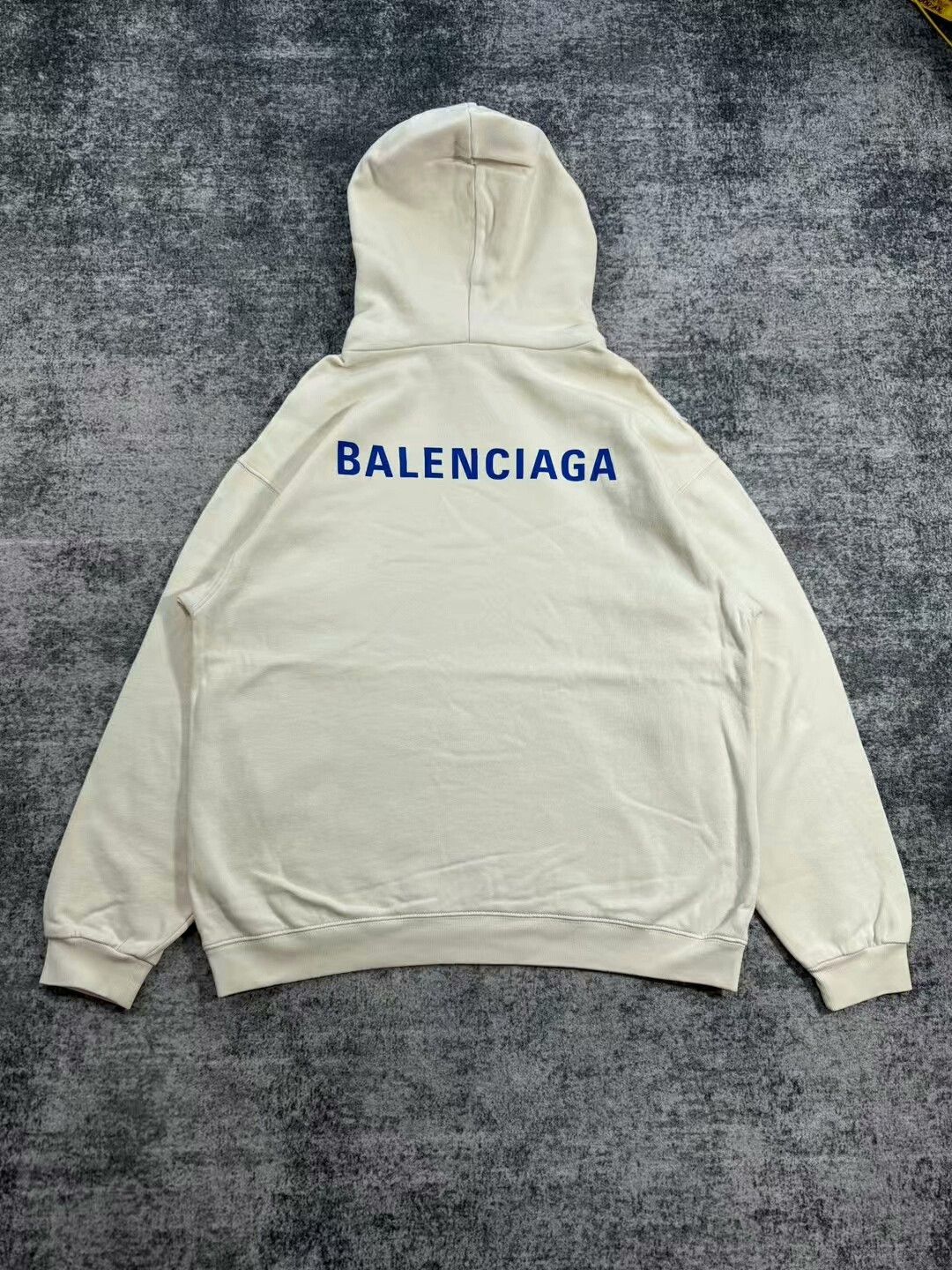 Balenciaga balenciaga logo hoodie in ivory color Size US XS / EU 42 / 0 - 3 Thumbnail