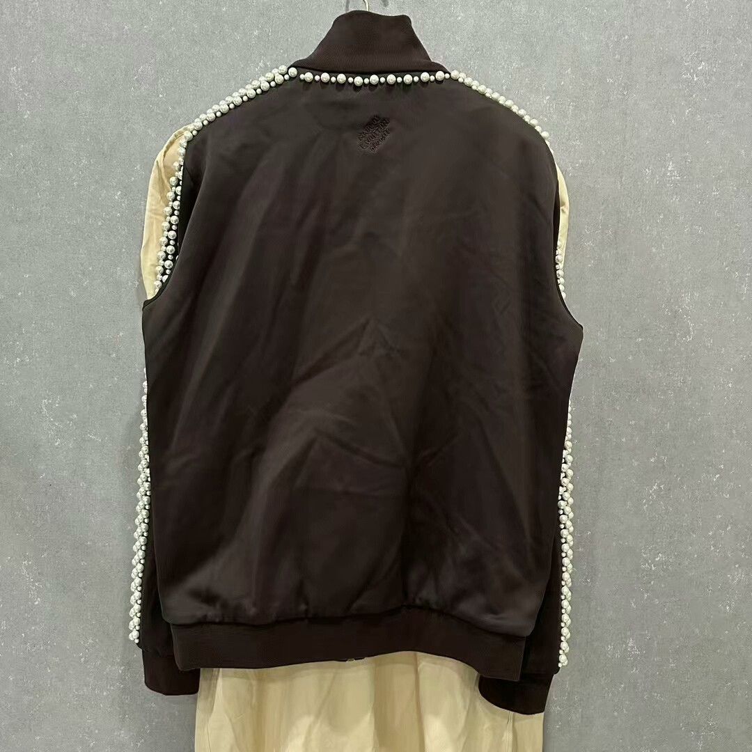 Louis Vuitton louis vuitton brown pearl collar jacket Size US XL / EU 56 / 4 - 2 Thumbnail