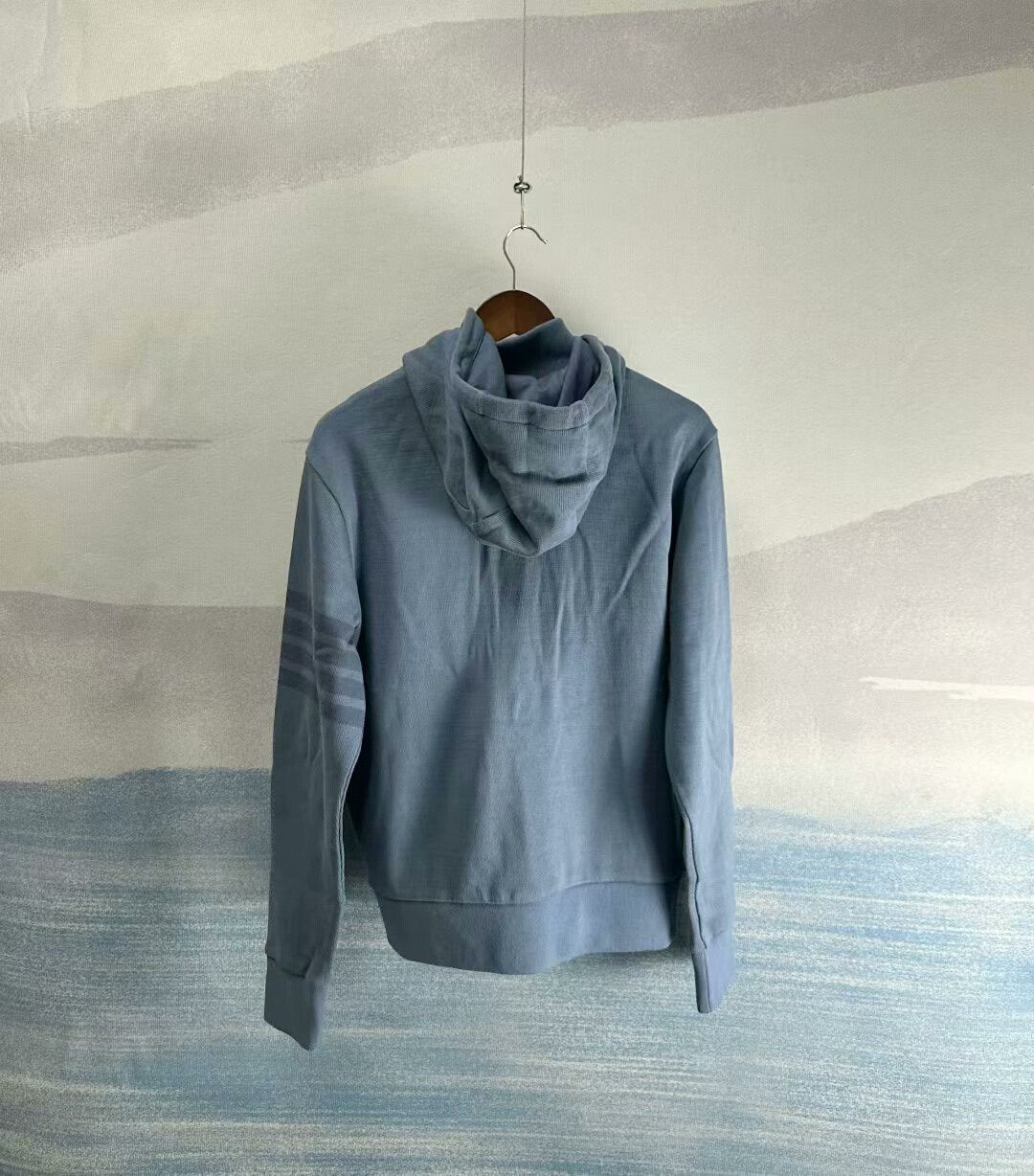 Thom Browne thom browne zip-up hooded jacket in blue Size US M / EU 48-50 / 2 - 3 Thumbnail