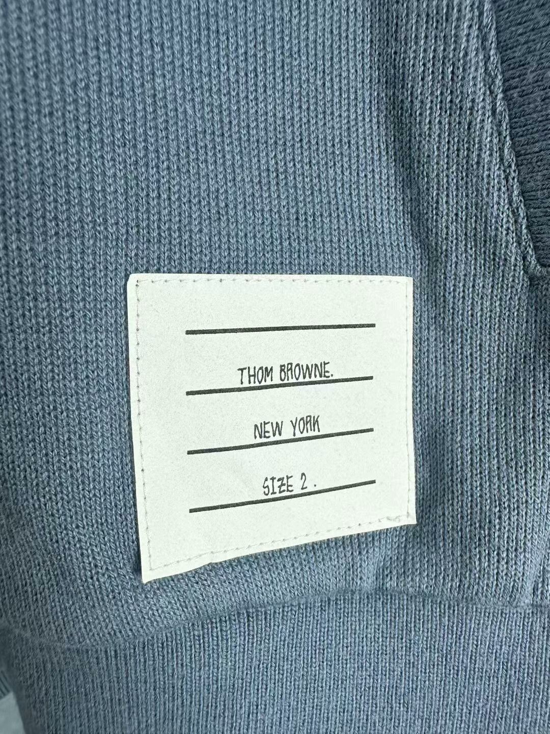 Thom Browne thom browne zip-up hooded jacket in blue Size US M / EU 48-50 / 2 - 4 Thumbnail