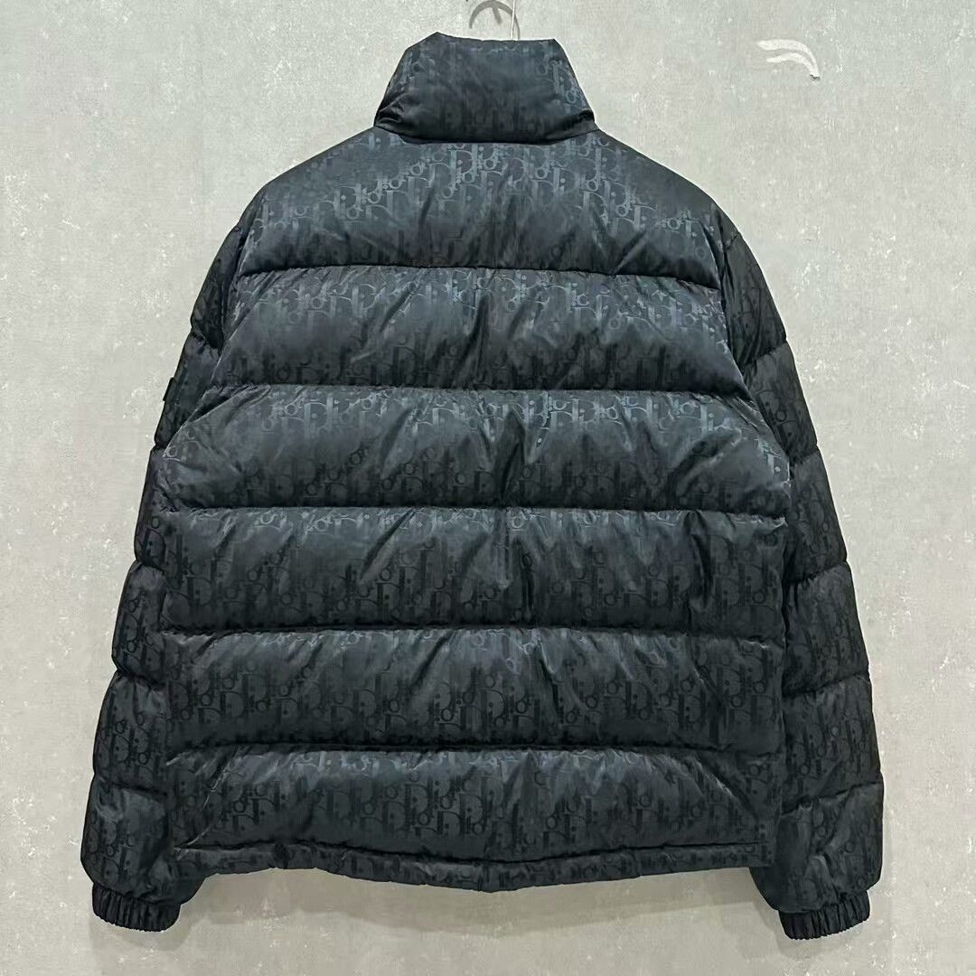 Dior dior black patterned puffer jacket outerwear Size US L / EU 52-54 / 3 - 2 Thumbnail