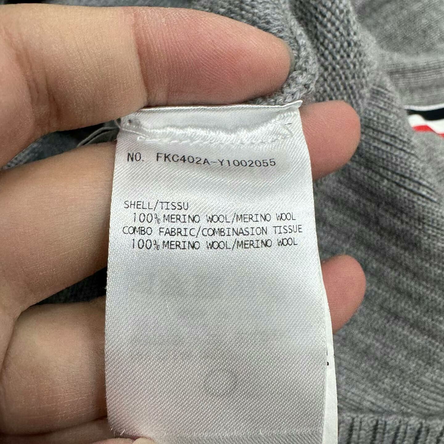 Thom Browne thom browne gray wool cardigan Size US XXL / EU 58 / 5 - 4 Thumbnail