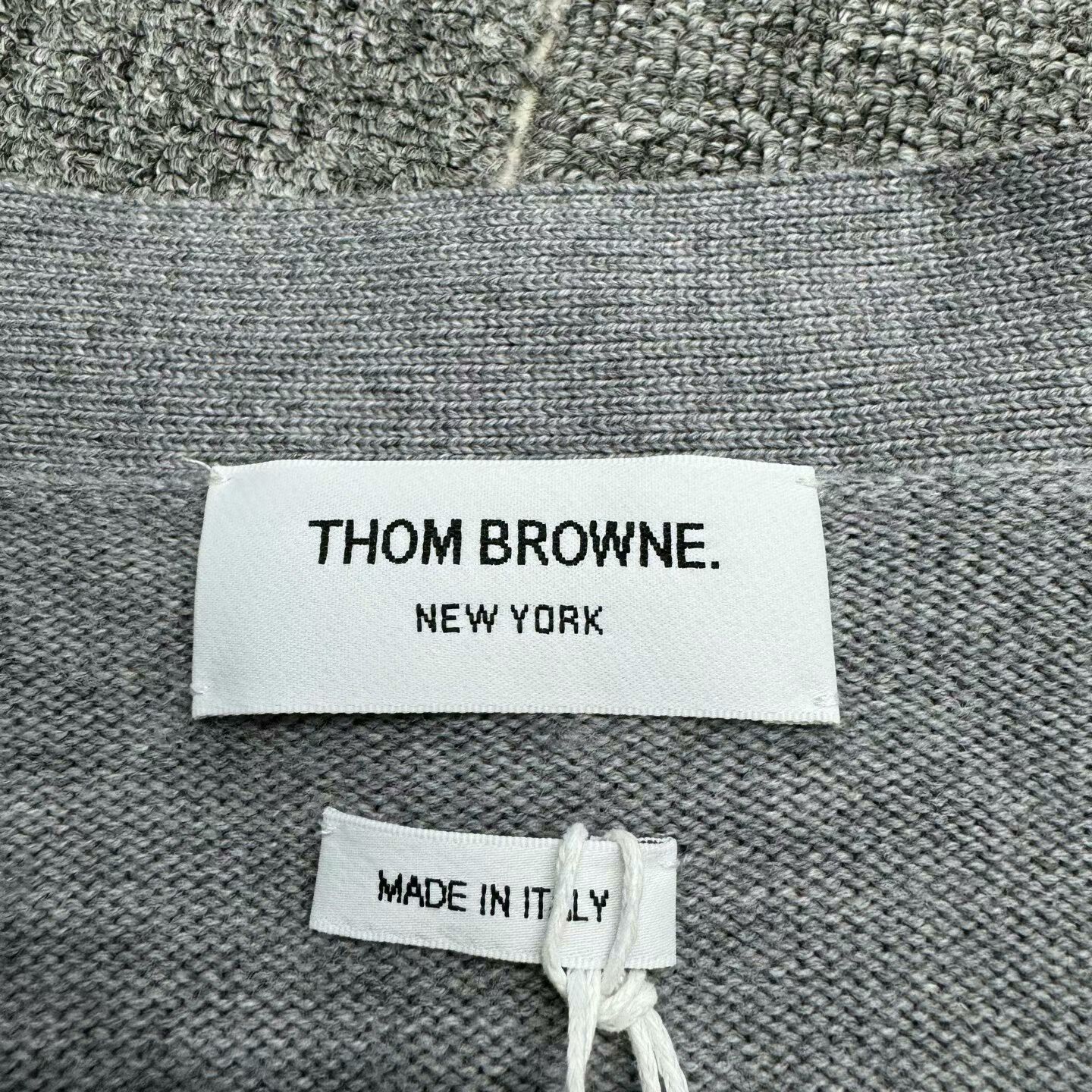 Thom Browne thom browne gray wool cardigan Size US XXL / EU 58 / 5 - 2 Thumbnail