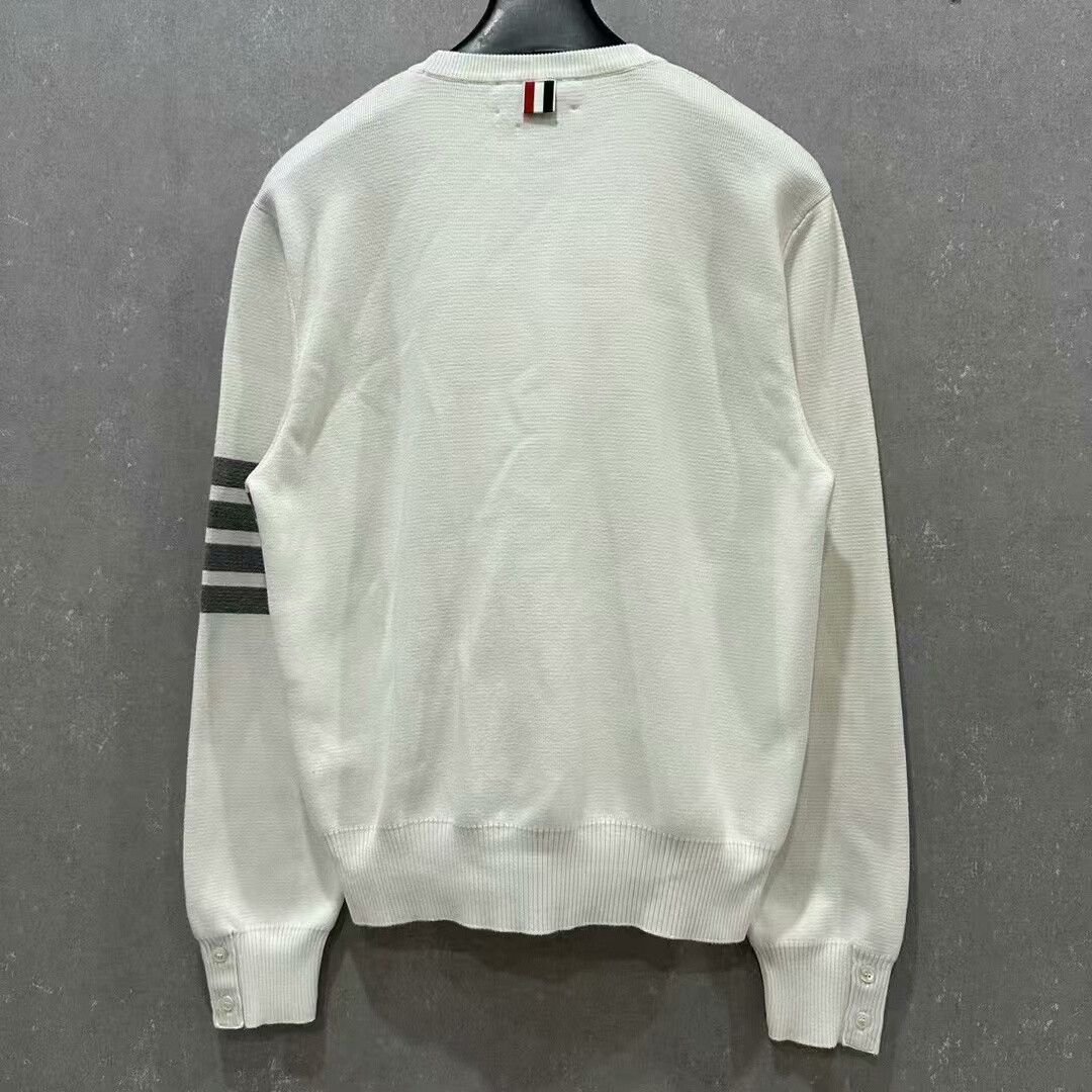 Thom Browne thom browne striped knit sweatshirt size 3 Size US L / EU 52-54 / 3 - 2 Thumbnail