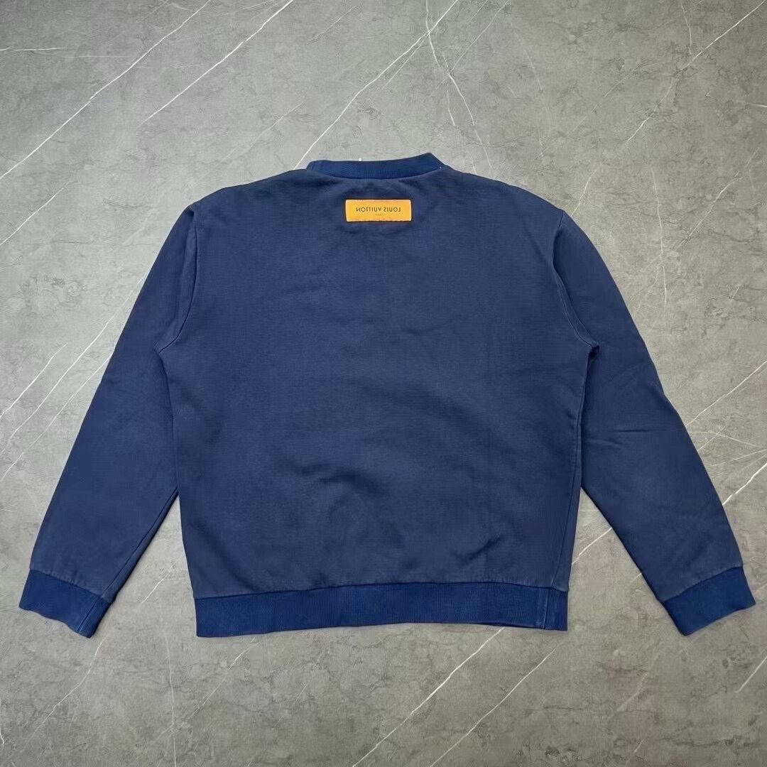 Louis Vuitton Louis Vuitton Navy Blue Sweatshirt Size M Size US M / EU 48-50 / 2 - 2 Thumbnail
