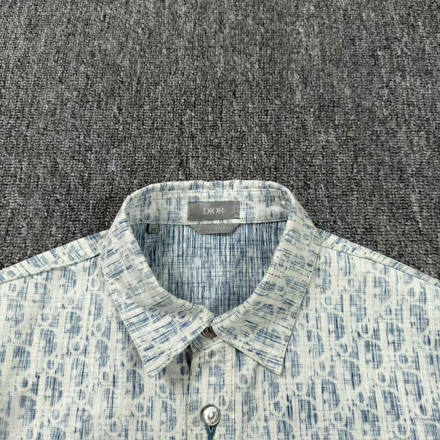 Dior Dior Oblique Blue Printed Shirt Jacket Size US M / EU 48-50 / 2 - 3 Thumbnail