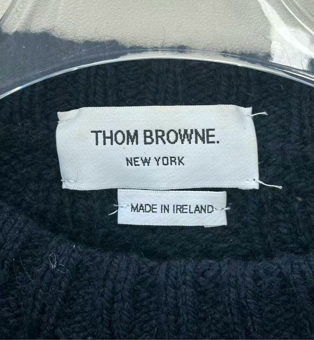 Thom Browne classic thom browne navy knit sweater Size US S / EU 44-46 / 1 - 3 Thumbnail