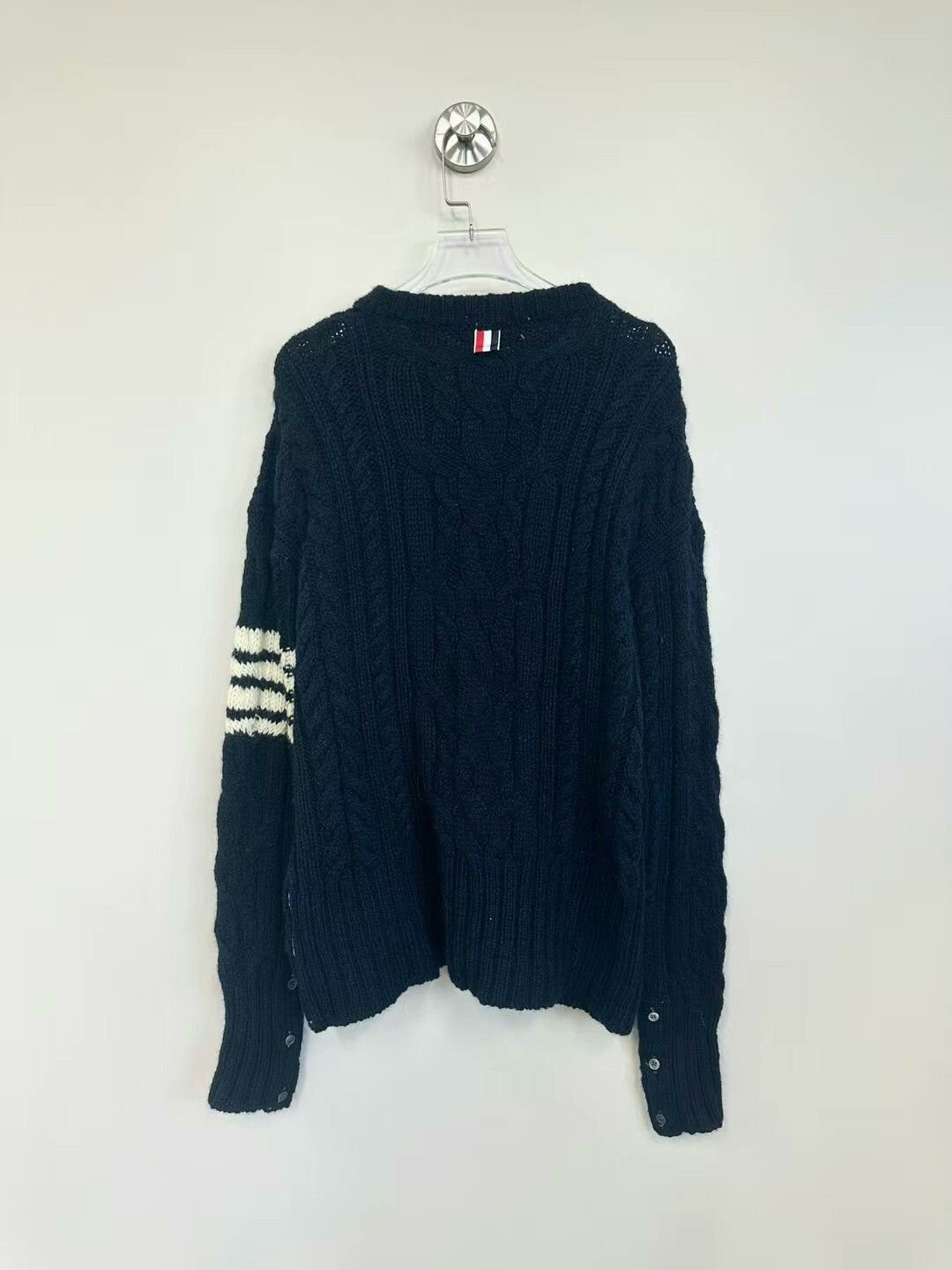 Thom Browne classic thom browne navy knit sweater Size US S / EU 44-46 / 1 - 2 Thumbnail