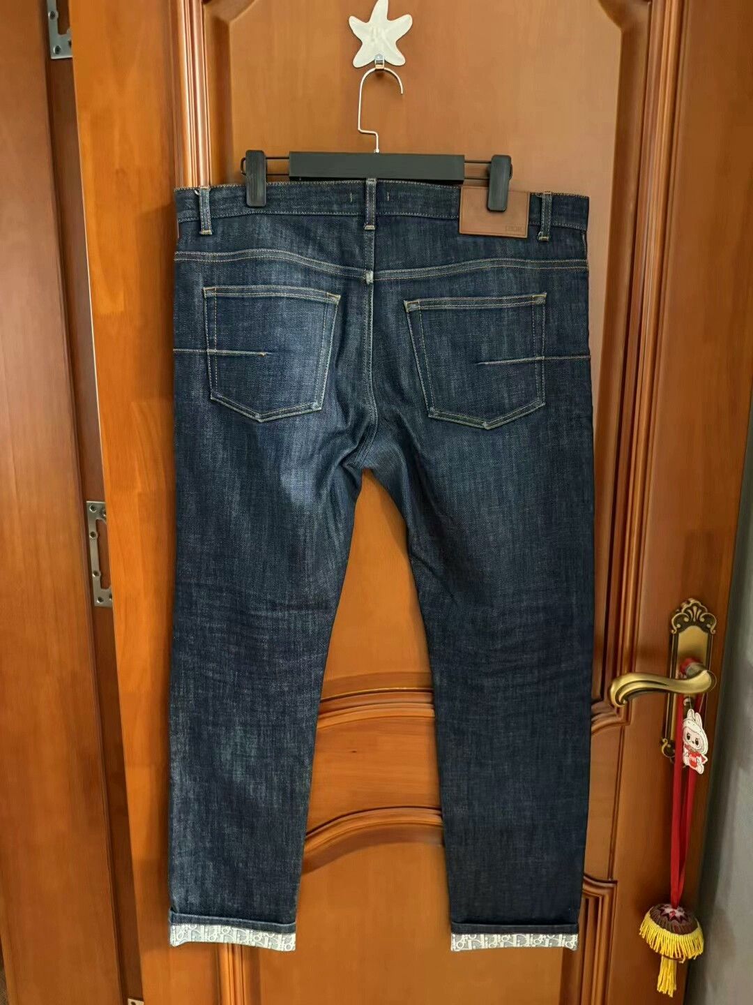 Dior dior deep blue logo printed denim pants Size US 34 / EU 50 - 2 Thumbnail