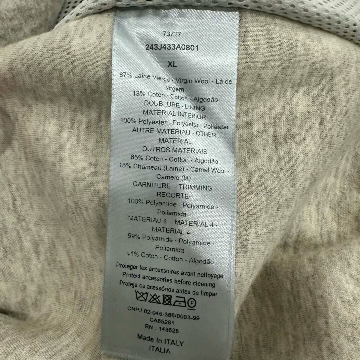 Dior Dior Teddy Jacket with Logo Embroidery Size US XL / EU 56 / 4 - 3 Thumbnail