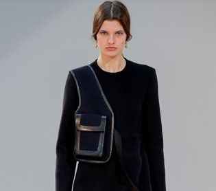 Celine AW15 Runway Wool Leather Holster Bag Vest Grailed