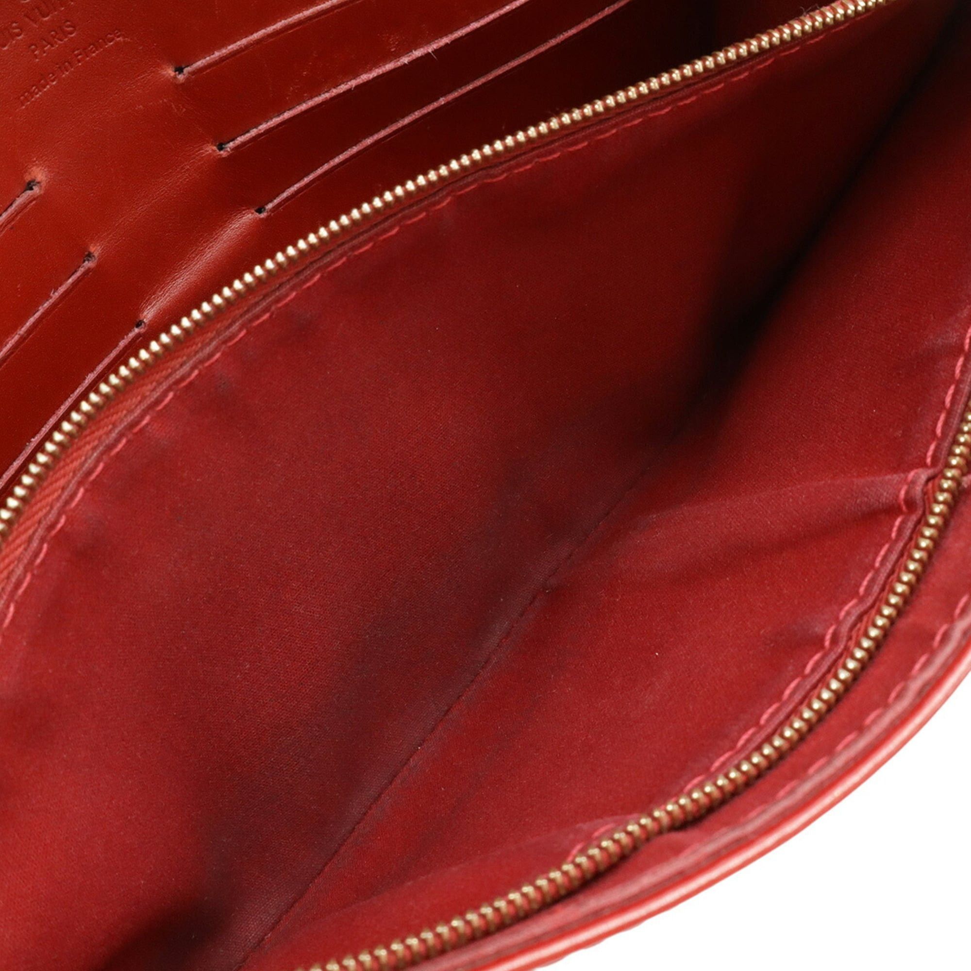 Louis Vuitton LOUIS VUITTON Monogram Vernis Anna Clutch Chain Bag Shoulder Pomme d'Amour Red M90095 Size ONE SIZE - 10 Thumbnail