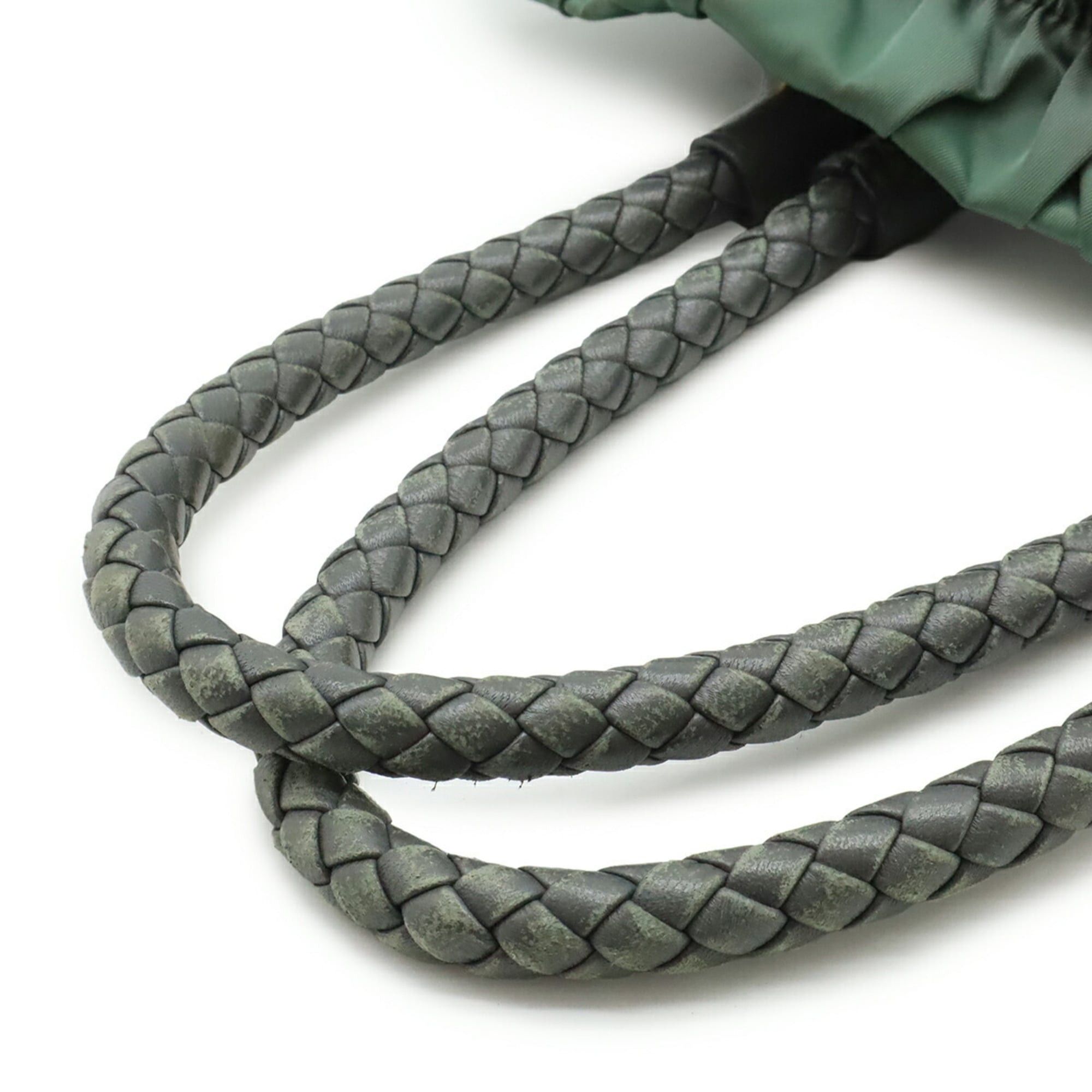 Prada PRADA Ardesia Gathered Ribbon Handbag with Handles, Shoulder Bag, Gray, Nylon, Purchased at a Japanese Boutique, BN1970 Size ONE SIZE - 5 Thumbnail