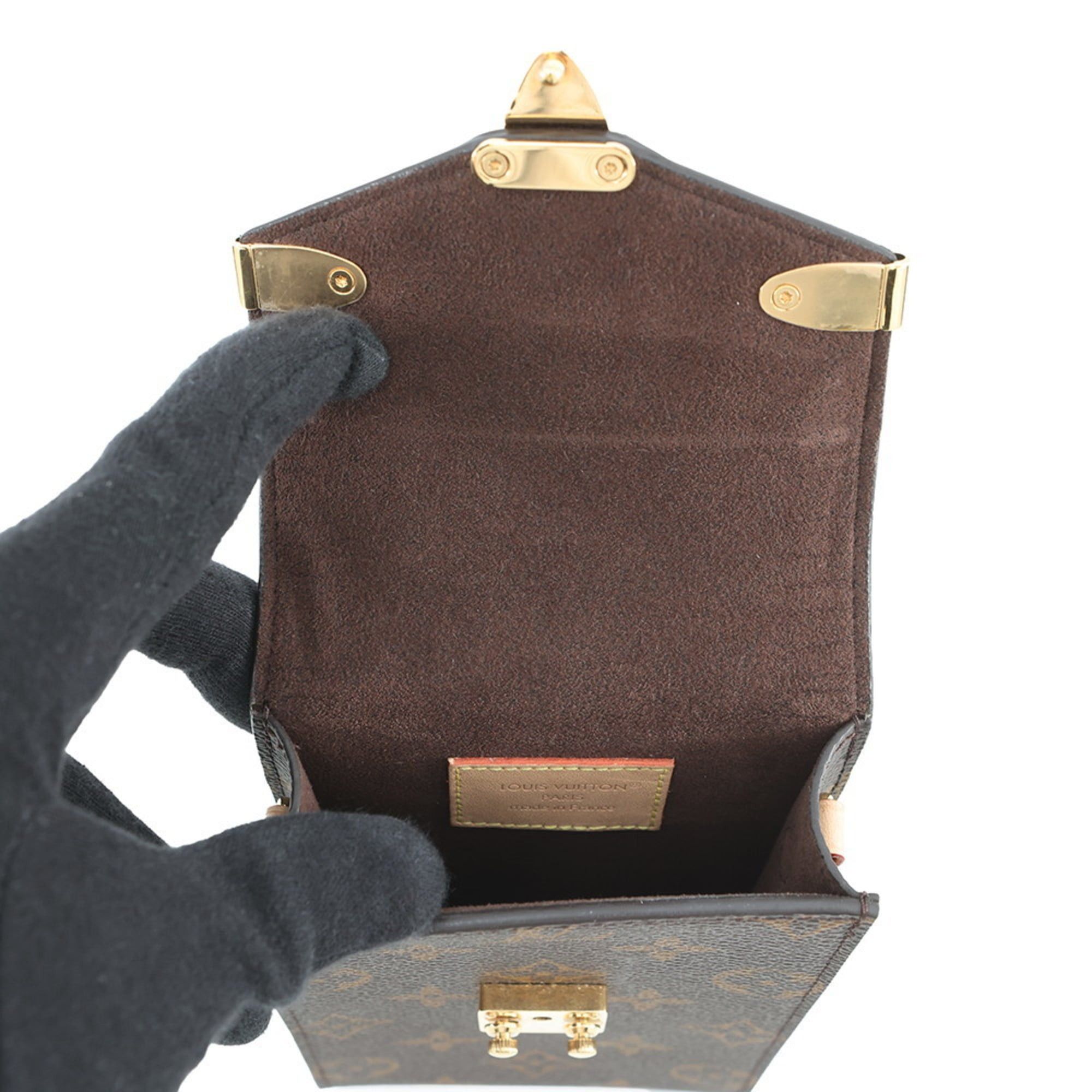 Louis Vuitton Chain Shoulder Bag Monogram Phone Pouch Metis M13572 