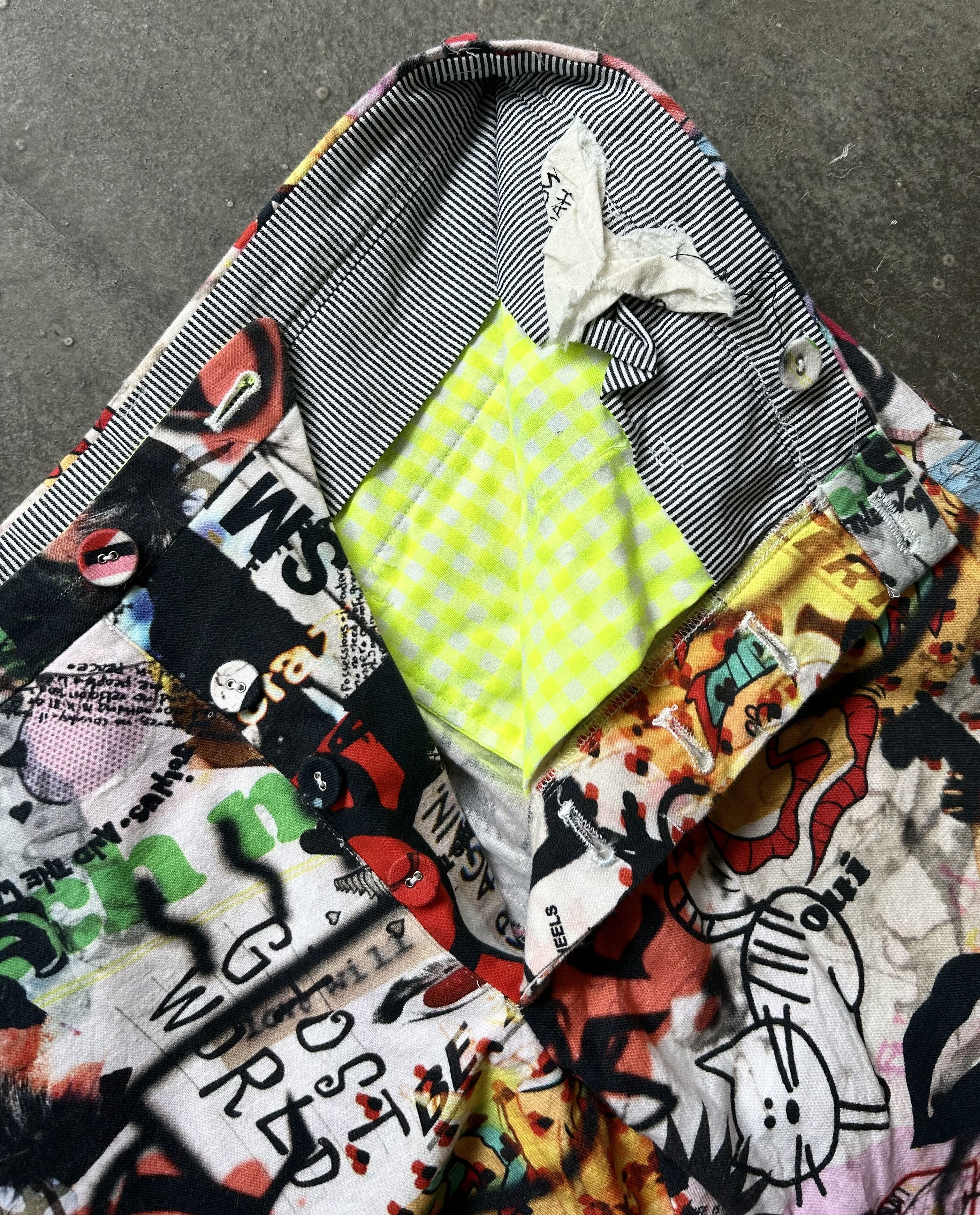 Nozomi Ishiguro Nozomi Ishiguro Graffiti Print Long Pants Size US 34 / EU 50 - 8 Thumbnail