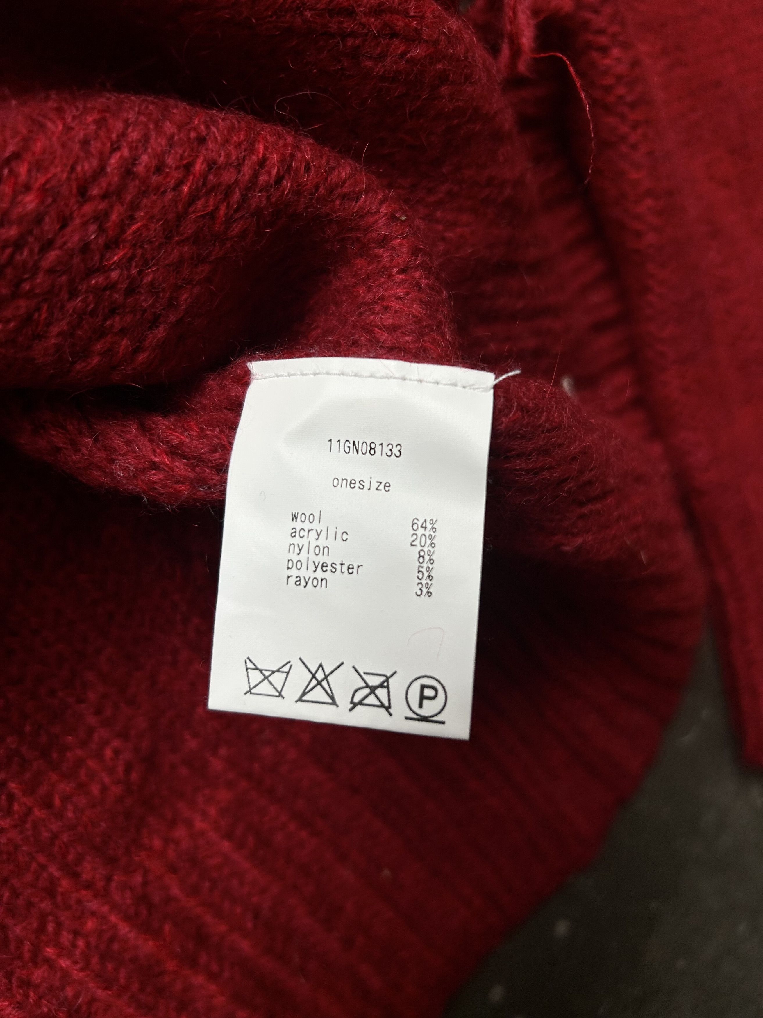 Nozomi Ishiguro red knit distressed long sleeve sweater Size US M / EU 48-50 / 2 - 8 Thumbnail