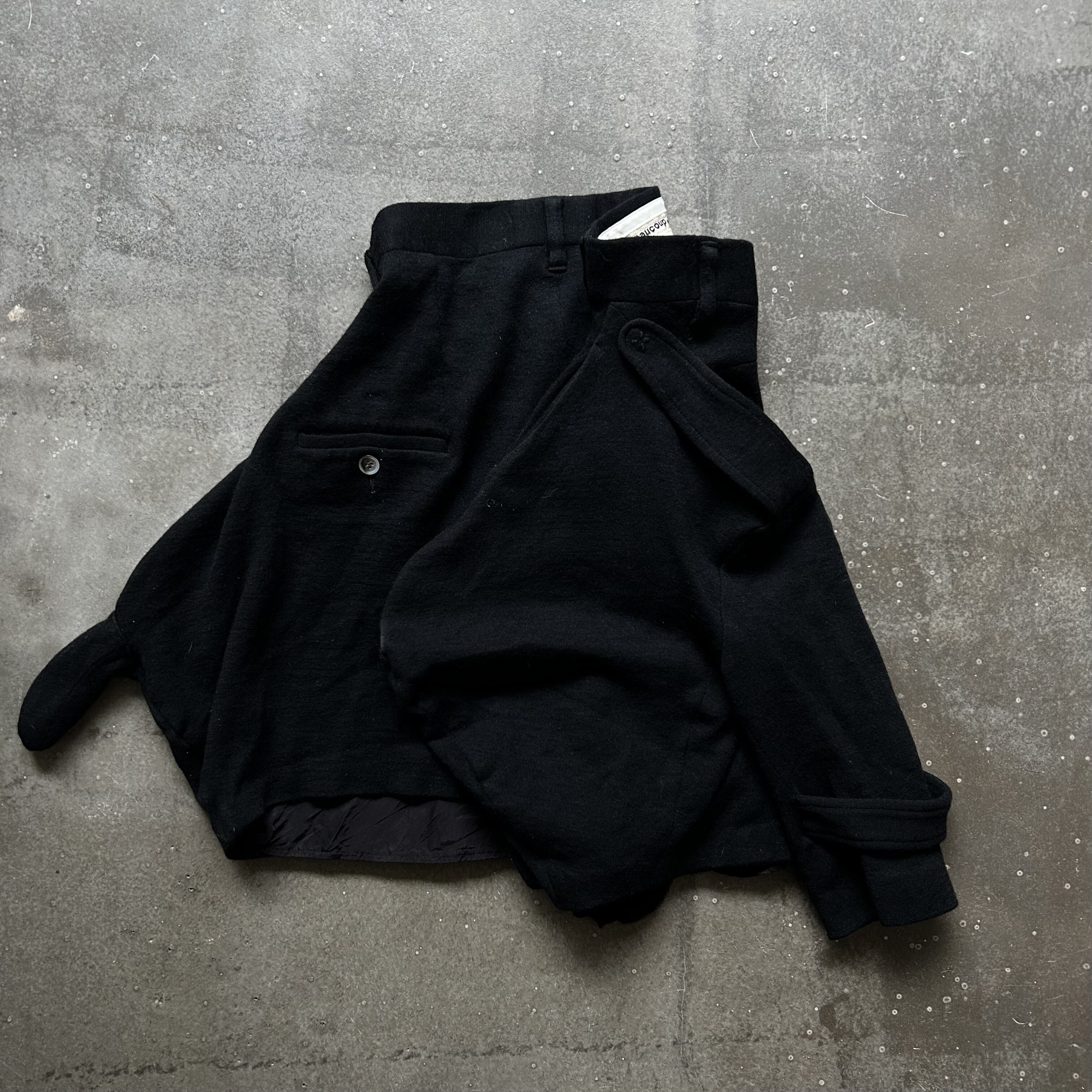 mercibeaucoup unique asymmetric black skirt Size 30" / US 8 / IT 44 - 4 Thumbnail