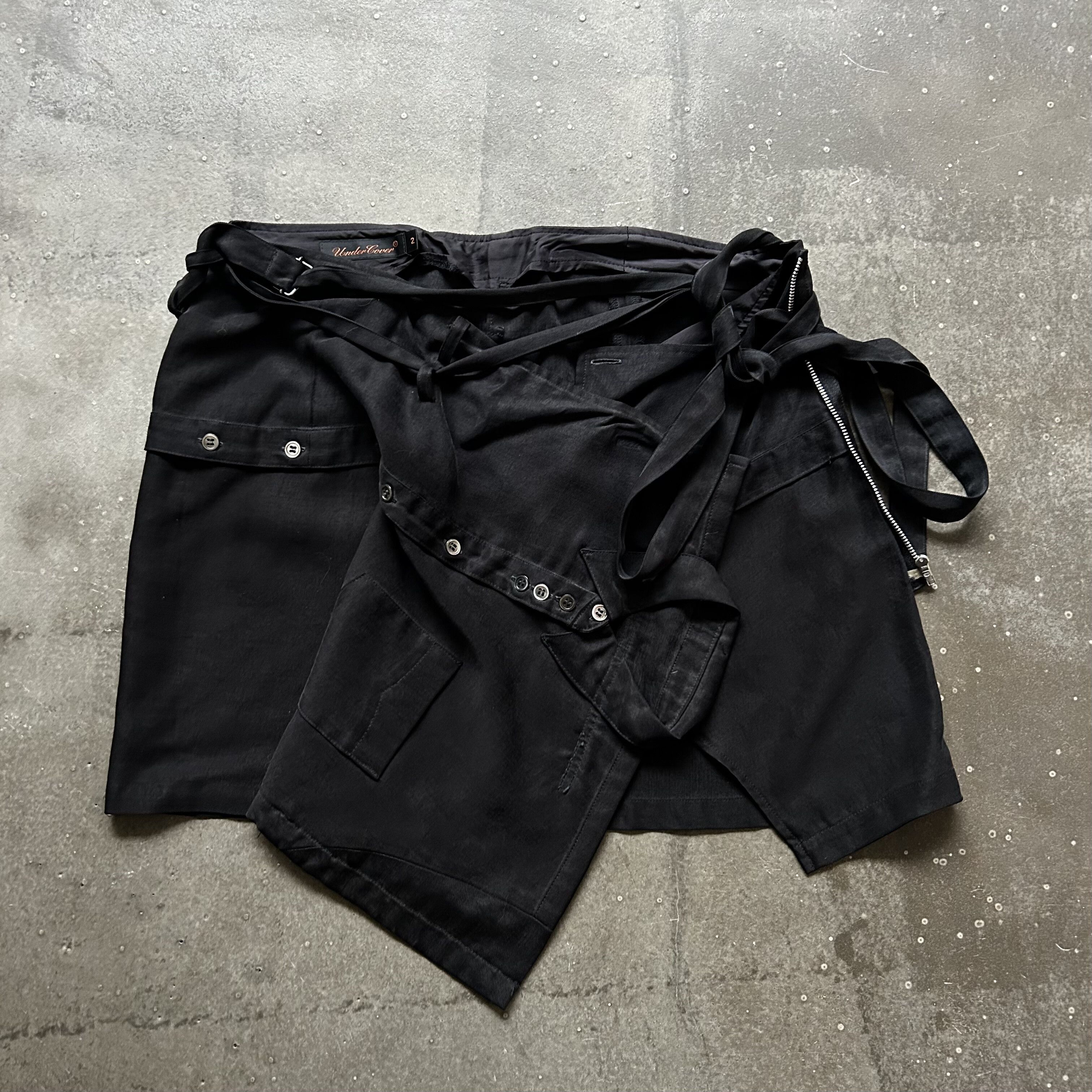 Undercover black deconstructed tie skirt Size 34" / US 12 / IT 48 - 6 Thumbnail